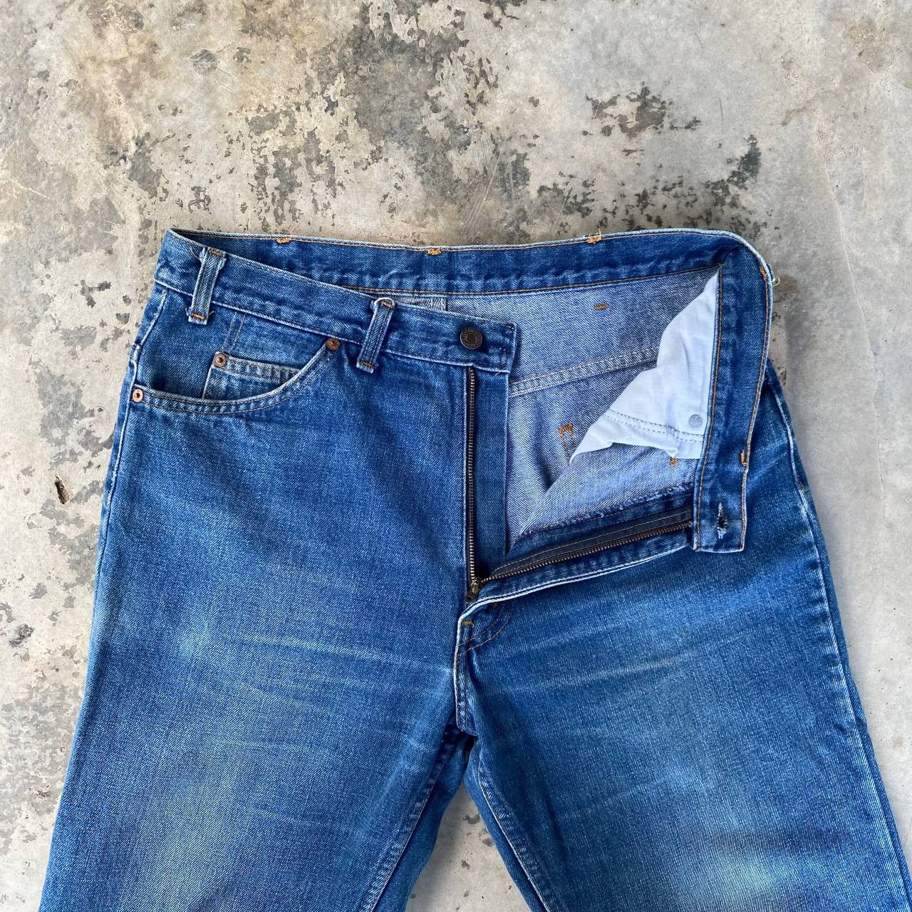 Levi's VINTAGE 70S LEVIS DENIM FLARED BUTTON 4 ZIPPER TALON W33X29 Size US 33 - 6 Thumbnail