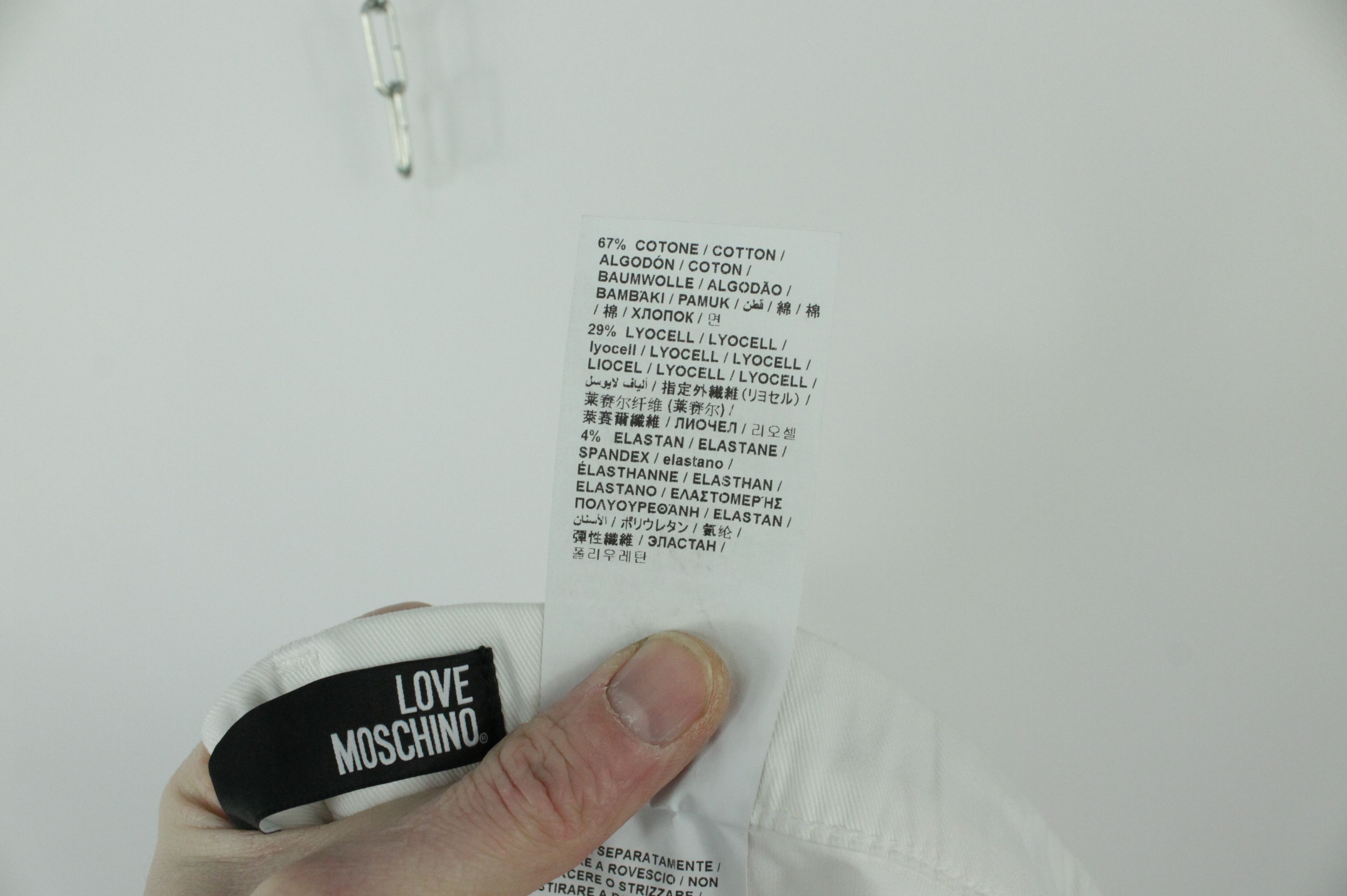 Designer × Love Moschino Love Moschino White Skinny Jeans / Jegging Size 27" / US 4 / IT 40 - 8 Thumbnail