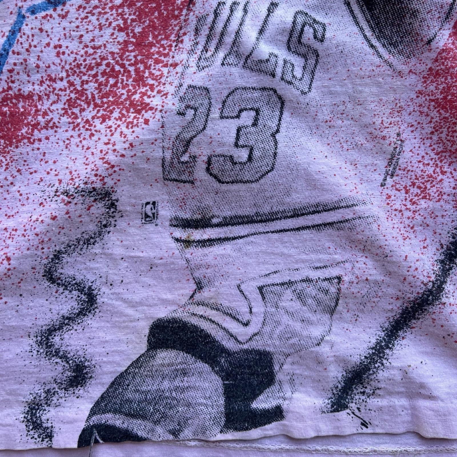 Designer 90s Micheal Jordan AOP Vintage Rare Size US L / EU 52-54 / 3 - 3 Thumbnail