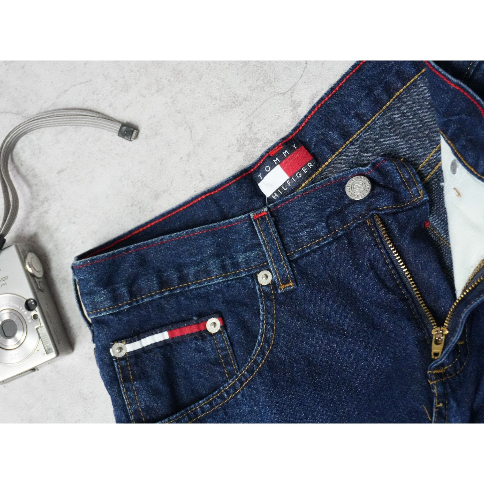 Tommy Hilfiger Vintage 90s Tommy Hilfiger Dark Denim Skirt Size 30" / US 8 / IT 44 - 5 Thumbnail