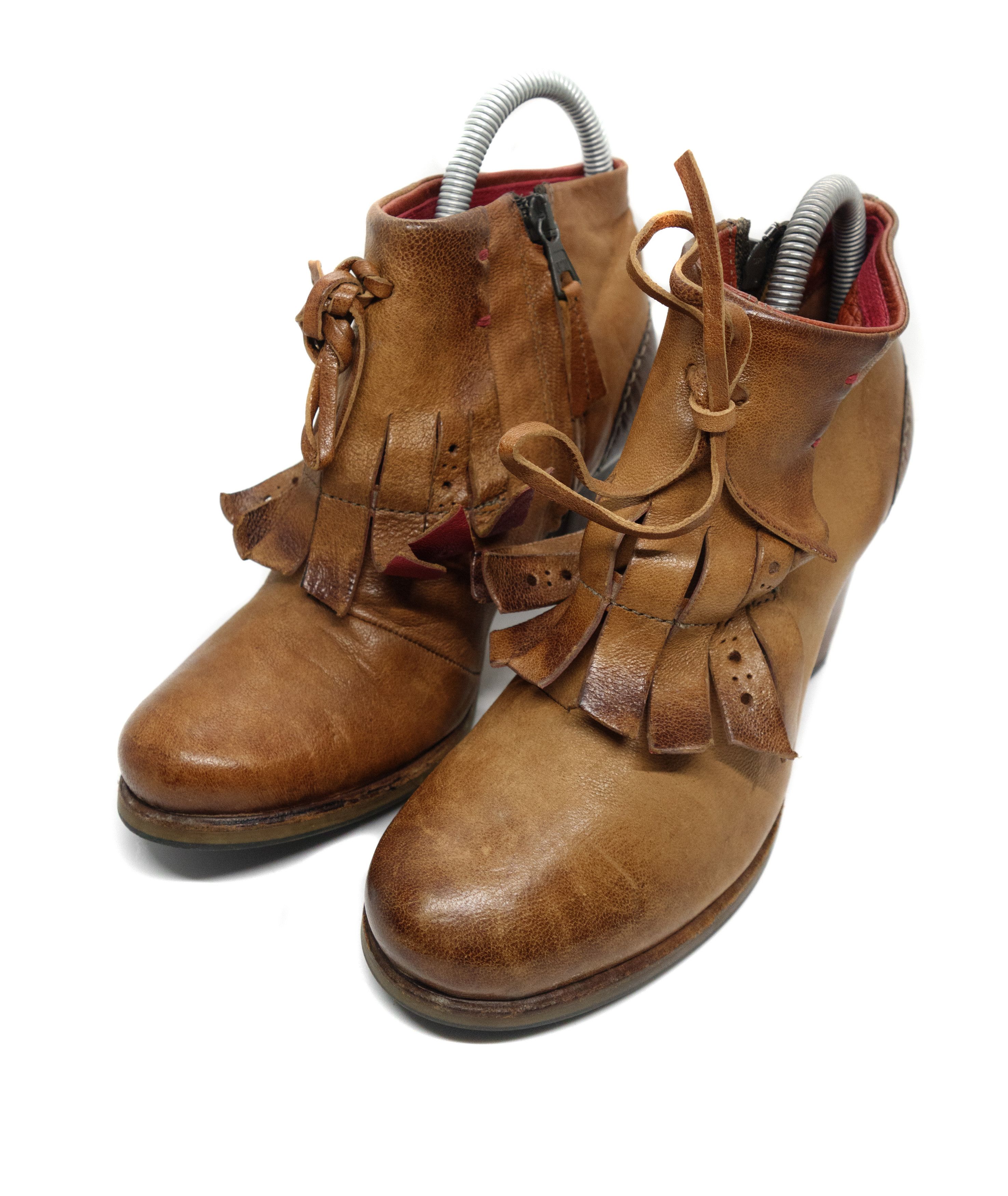 A.S.98 Airstep Leather Straps Heeled Ankle Boots 00s Size US 6 / IT 36 - 4 Thumbnail