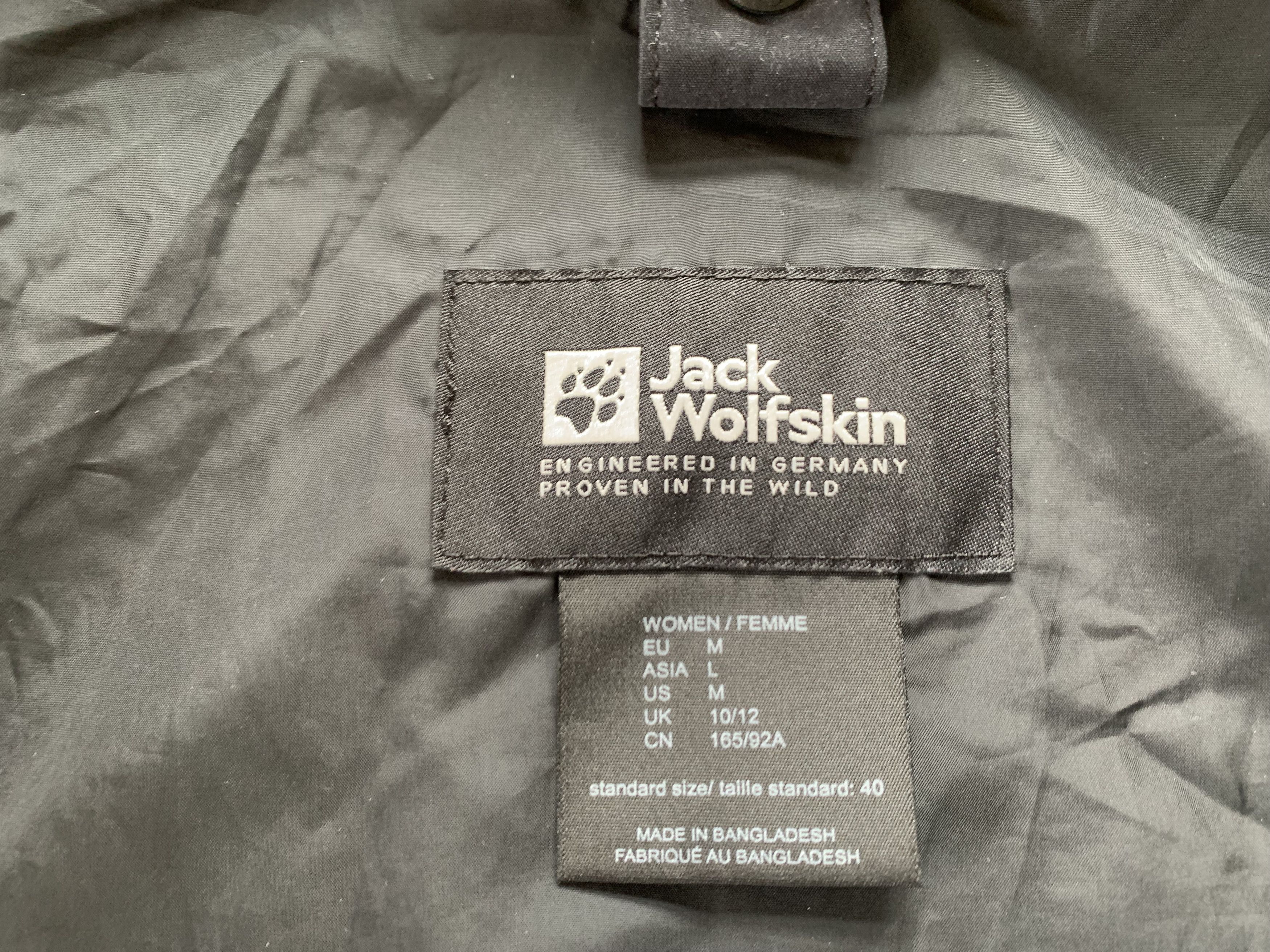 Jack Wolfskin Jack Wolfskins Women's Black Membran Waterproof Jacket Size M / US 6-8 / IT 42-44 - 8 Thumbnail