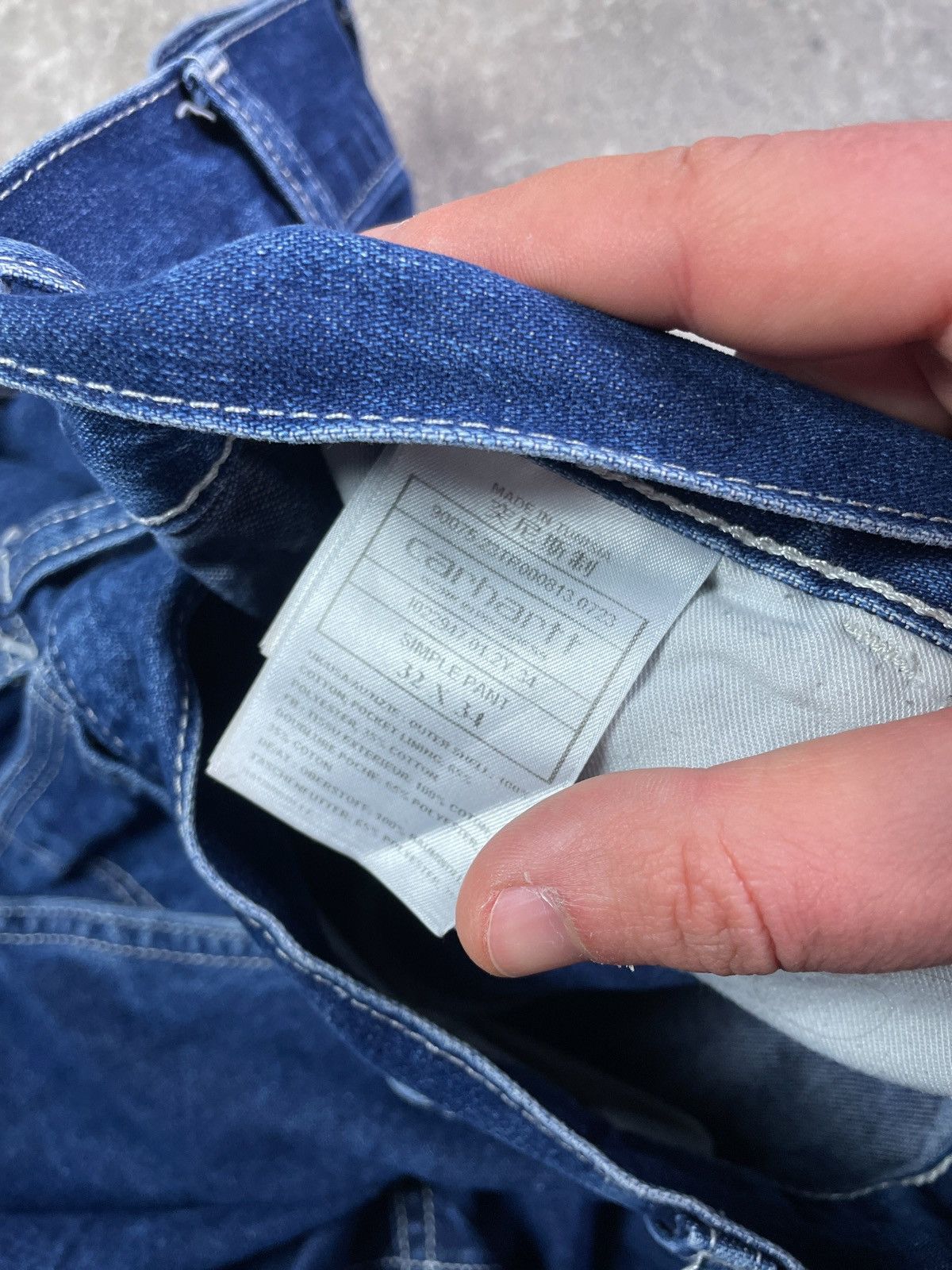 Carhartt × Vintage Vintage Carhartt Simple Denim Work Pants Size US 32 / EU 48 - 5 Thumbnail