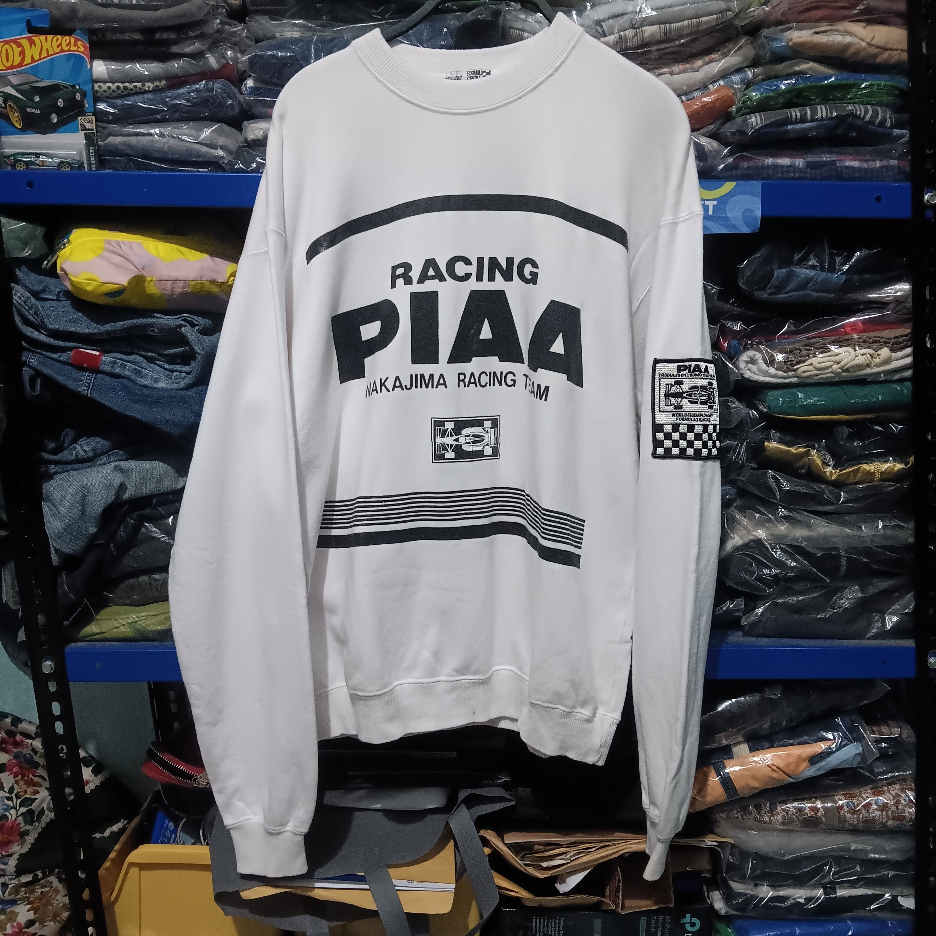 Formula 1 Vintage PIAA racing Nakajima racing team crewneck Size US XL / EU 56 / 4 - 1 Thumbnail