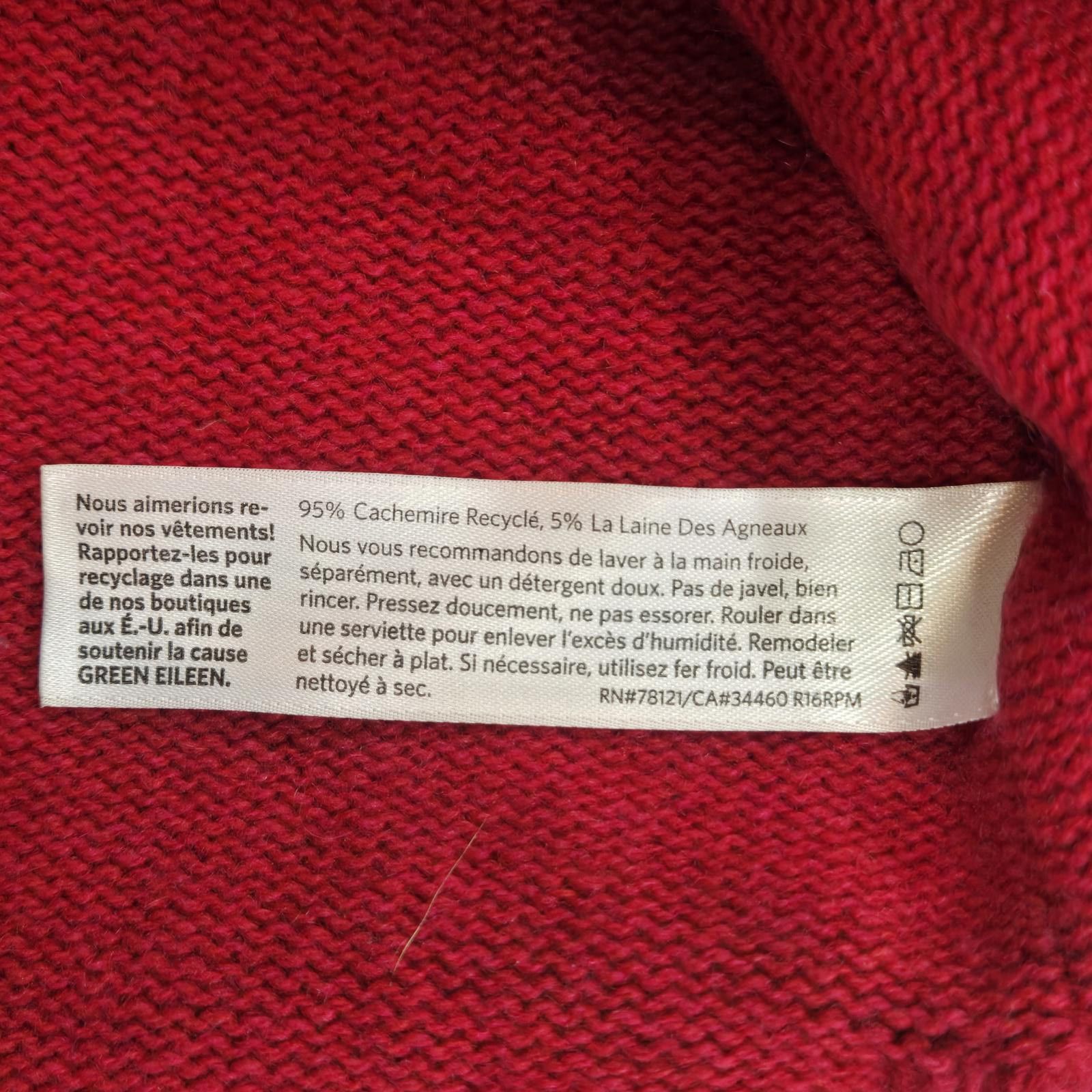 Eileen Fisher Eileen Fisher Cashmere Sweater Red Womens Size XXS Size XXS / US 00 / IT 34 - 4 Thumbnail