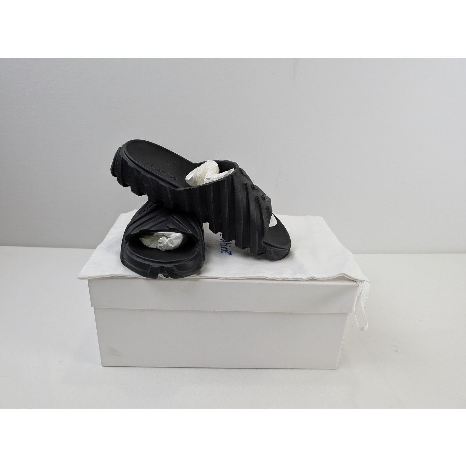 Off-White o1rshd1 Exploration Sliders Slippers in Black Size US 9 / EU 42 - 16 Thumbnail