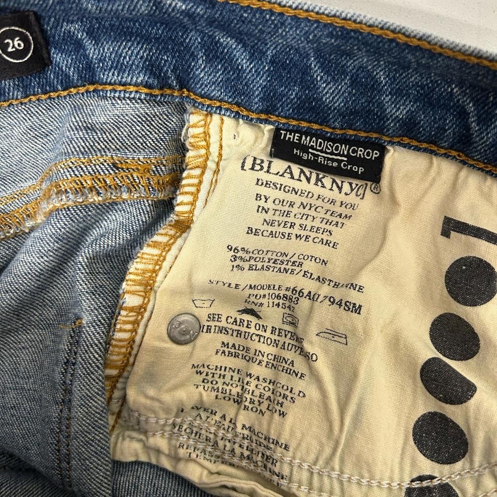 BLANKNYC BLANKNYC l Madison Crop Raw Hem Jeans Size 26 Size 26" / US 2 / IT 38 - 9 Thumbnail