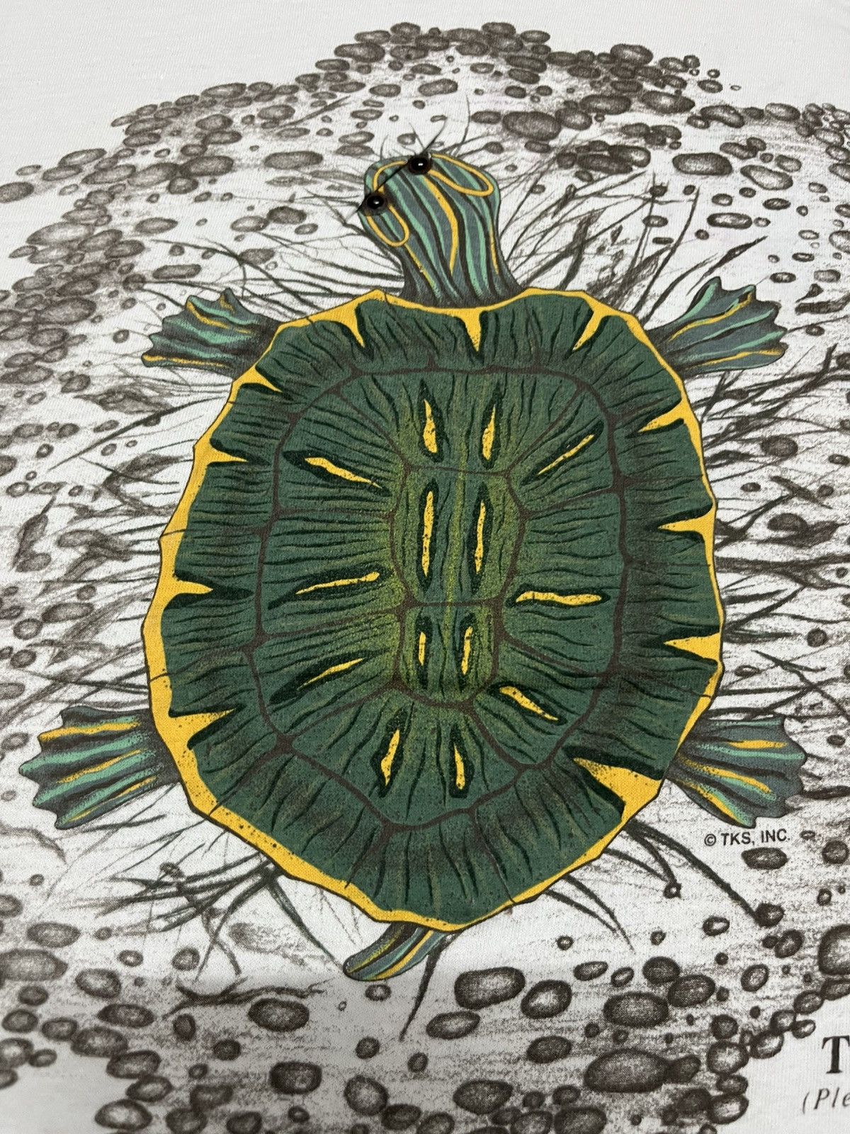 Vintage 💥Offer Me💥Vintage All Single Stitched Turtle Pelurodira Size US L / EU 52-54 / 3 - 4 Thumbnail