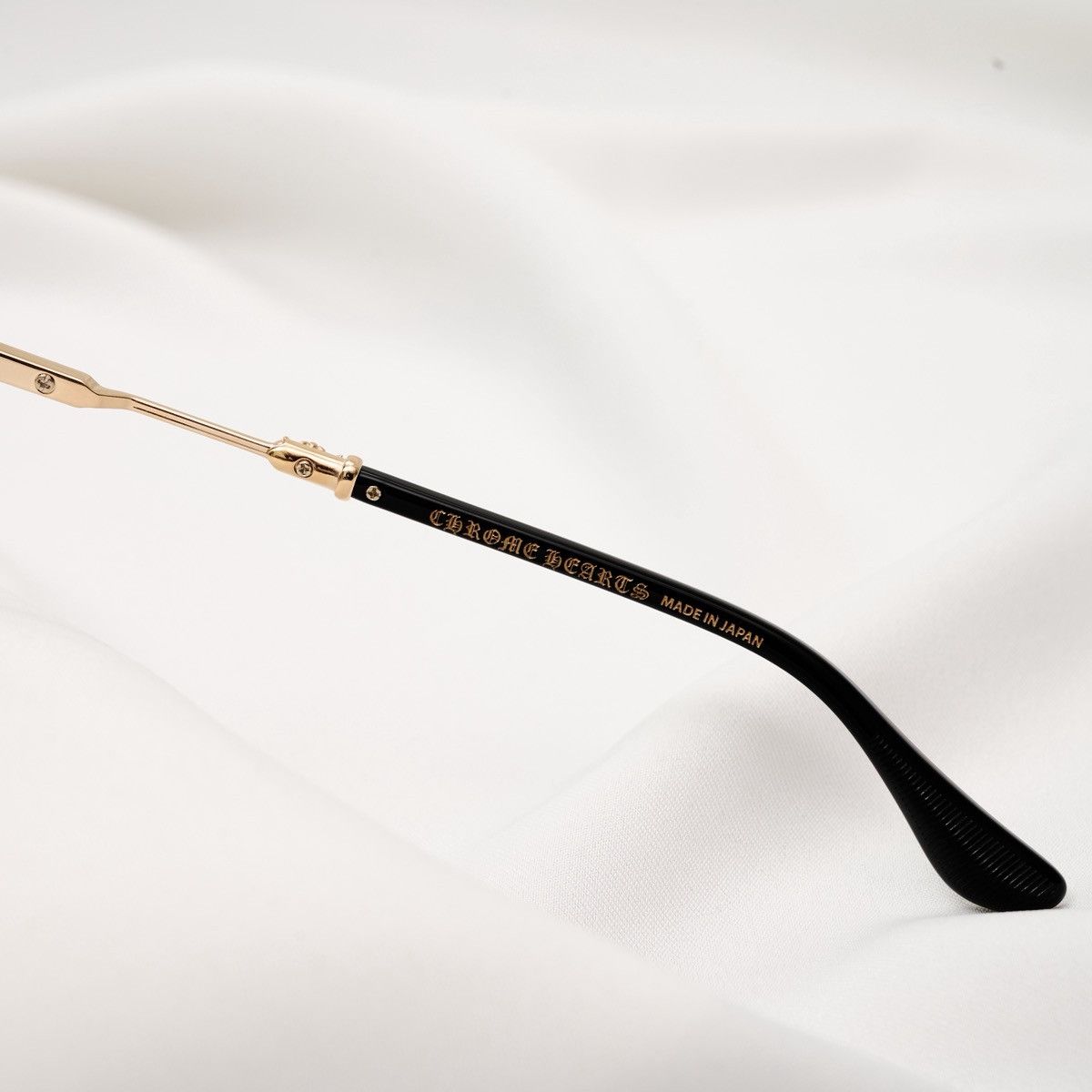 Chrome Hearts CHROME HEARTS FROSTED GOLD PLATED - BLACK GLASSES Size ONE SIZE - 4 Thumbnail