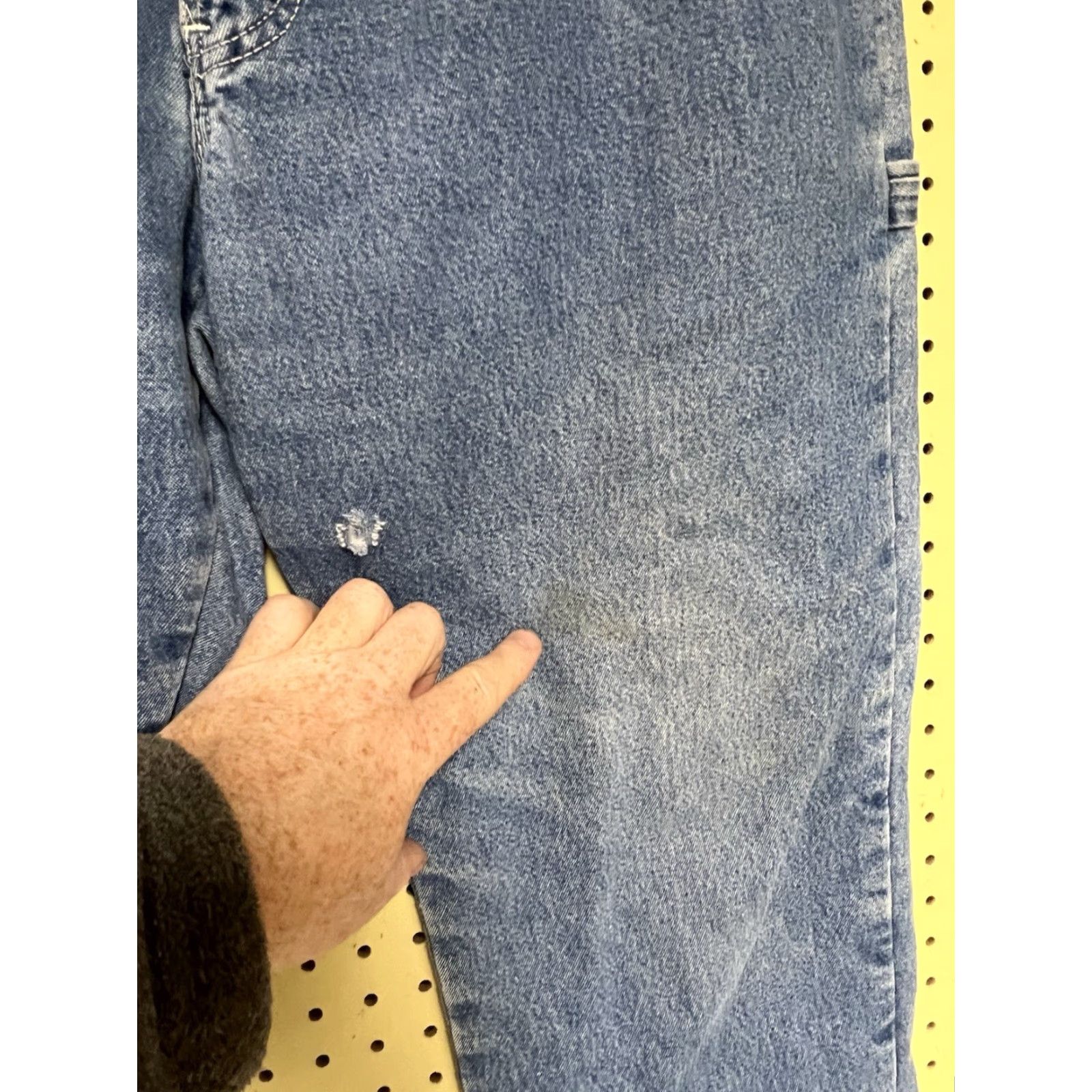 Dickies VINTAGE Dickies Jeans Flannel Lined 36x30 Relaxed Fit 90s Grunge Blue Denim Mens Jeans Size US 36 / EU 52 - 4 Thumbnail
