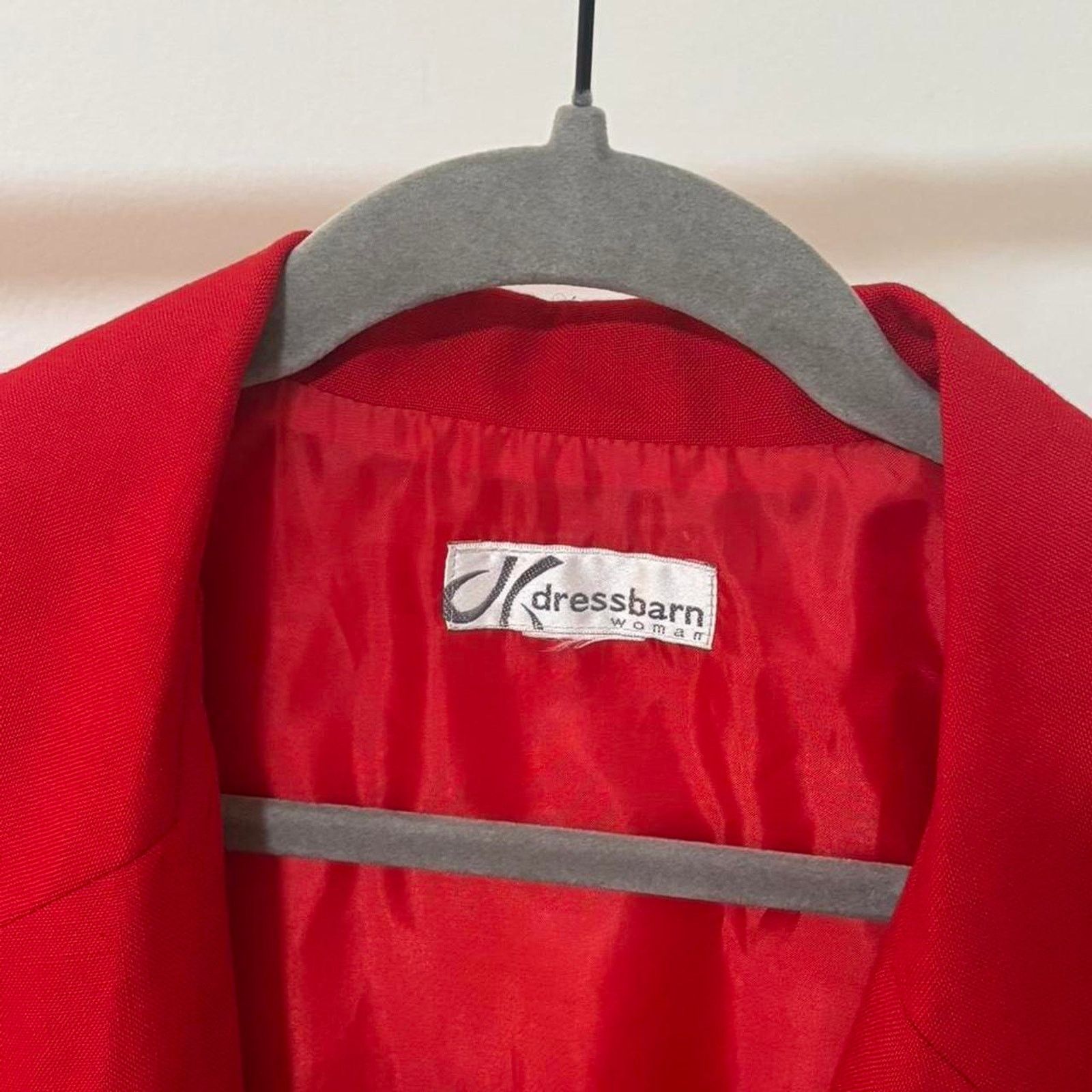 Other Vintage Dressbarn Red Short Sleeve Blazer Jacket Women’s Size L / US 10 / IT 46 - 5 Thumbnail