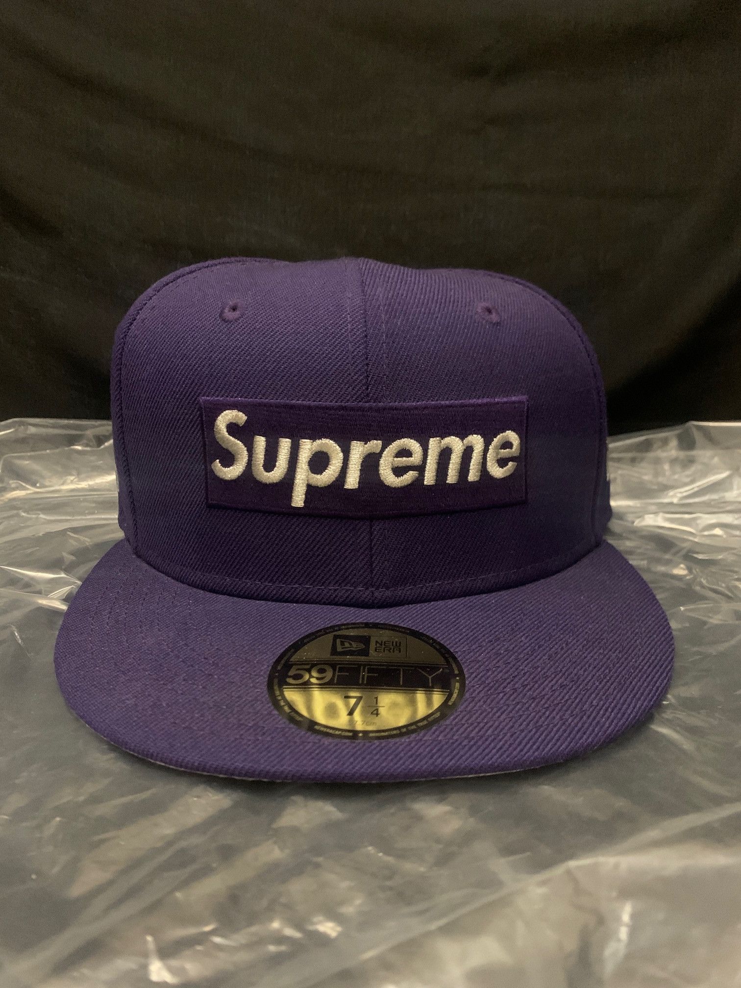 Supreme Supreme $1M Metallic Box Logo New Era Purple 7 1/4 | Grailed