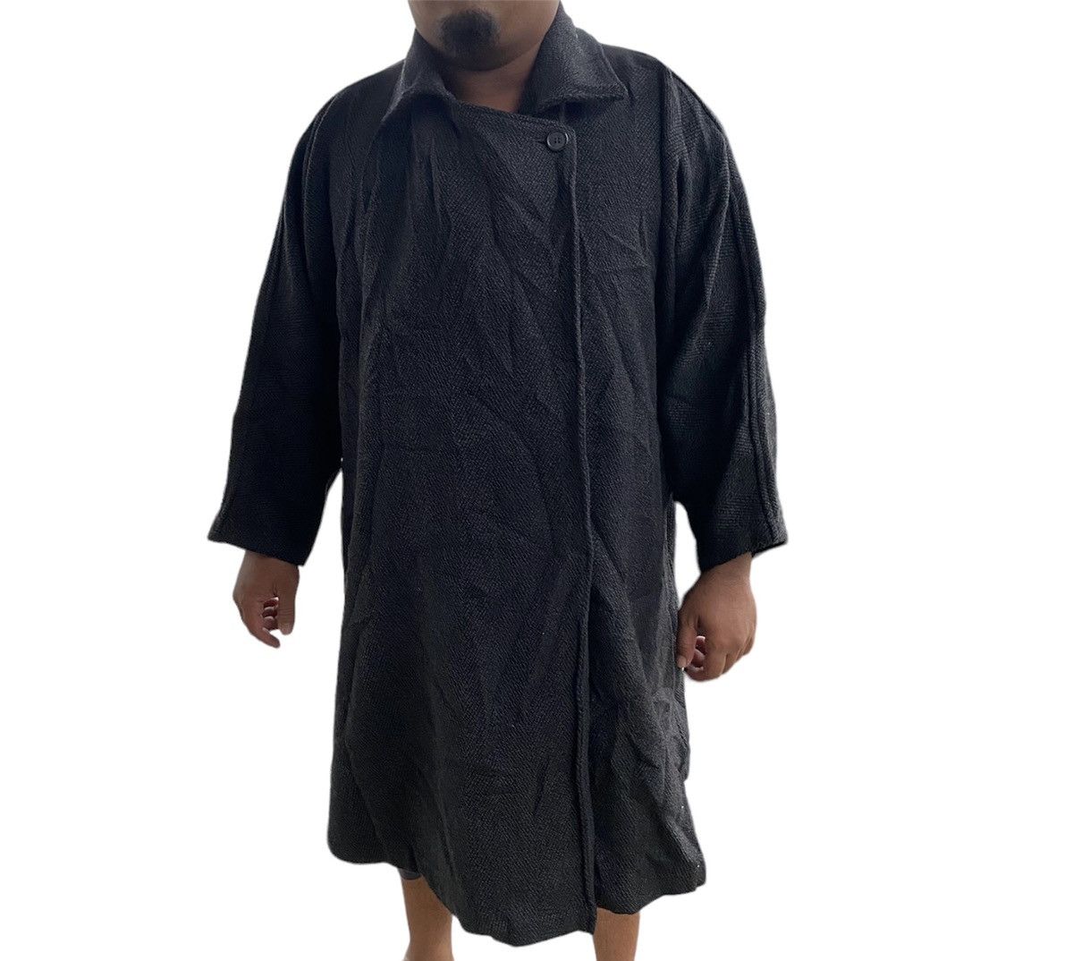 Yohji Yamamoto Vintage 80s Y’S Yohji Yamamoto Wool Long Jacket Size US L / EU 52-54 / 3 - 6 Thumbnail
