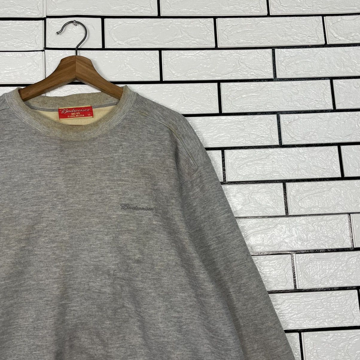 Budweiser Budweiser Plain Gray Sweatshirt Size US L / EU 52-54 / 3 - 5 Thumbnail