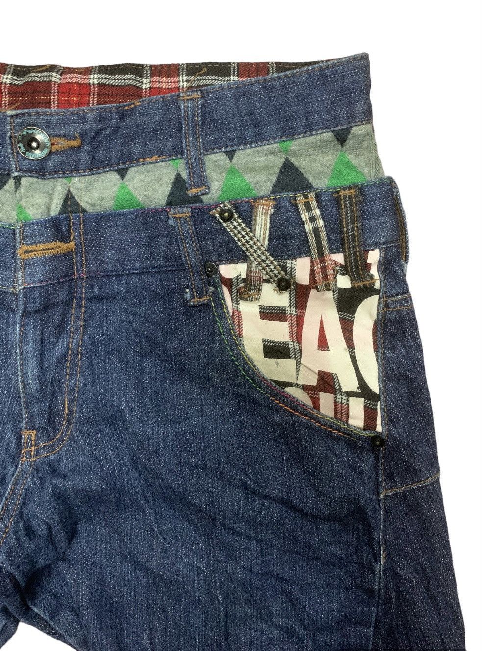 Hysteric Glamour B.S RAW LIMITED EDITION BEACH CASUAL DOUBLE WAIST DENIM Size US 33 - 6 Thumbnail