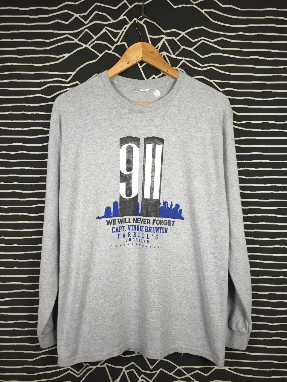 Vintage 9/11 Memorial We Will Never Forget Longsleeve Tee Size US M / EU 48-50 / 2 - 2 Thumbnail