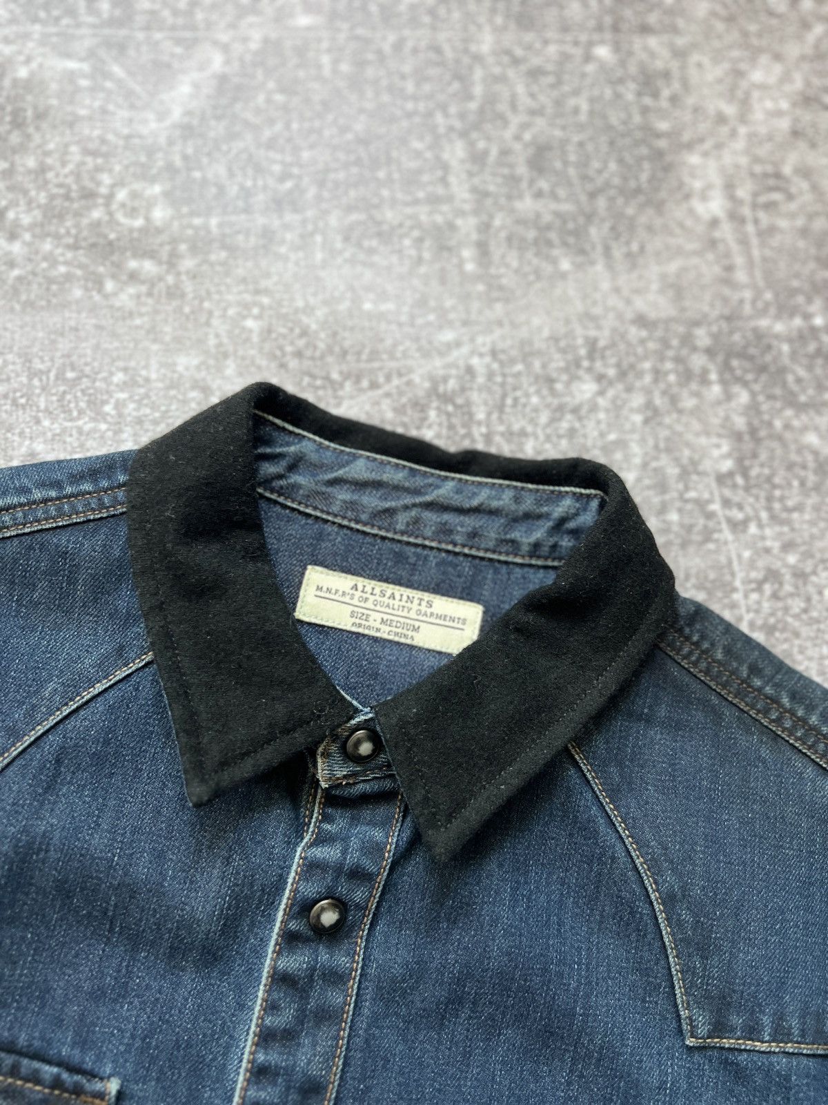 Allsaints AllSaints denim jacket jeans distressed nice colour Size US M / EU 48-50 / 2 - 5 Thumbnail