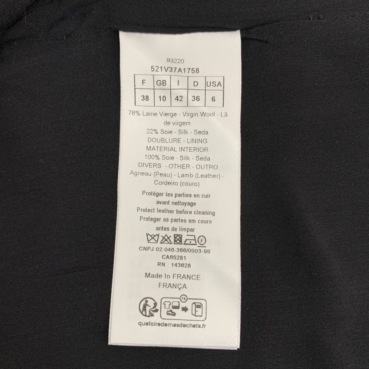 Dior Dior Black Leather Buckle Design Wool Short Sleeve Top K26WX Size M / US 6-8 / IT 42-44 - 6 Thumbnail