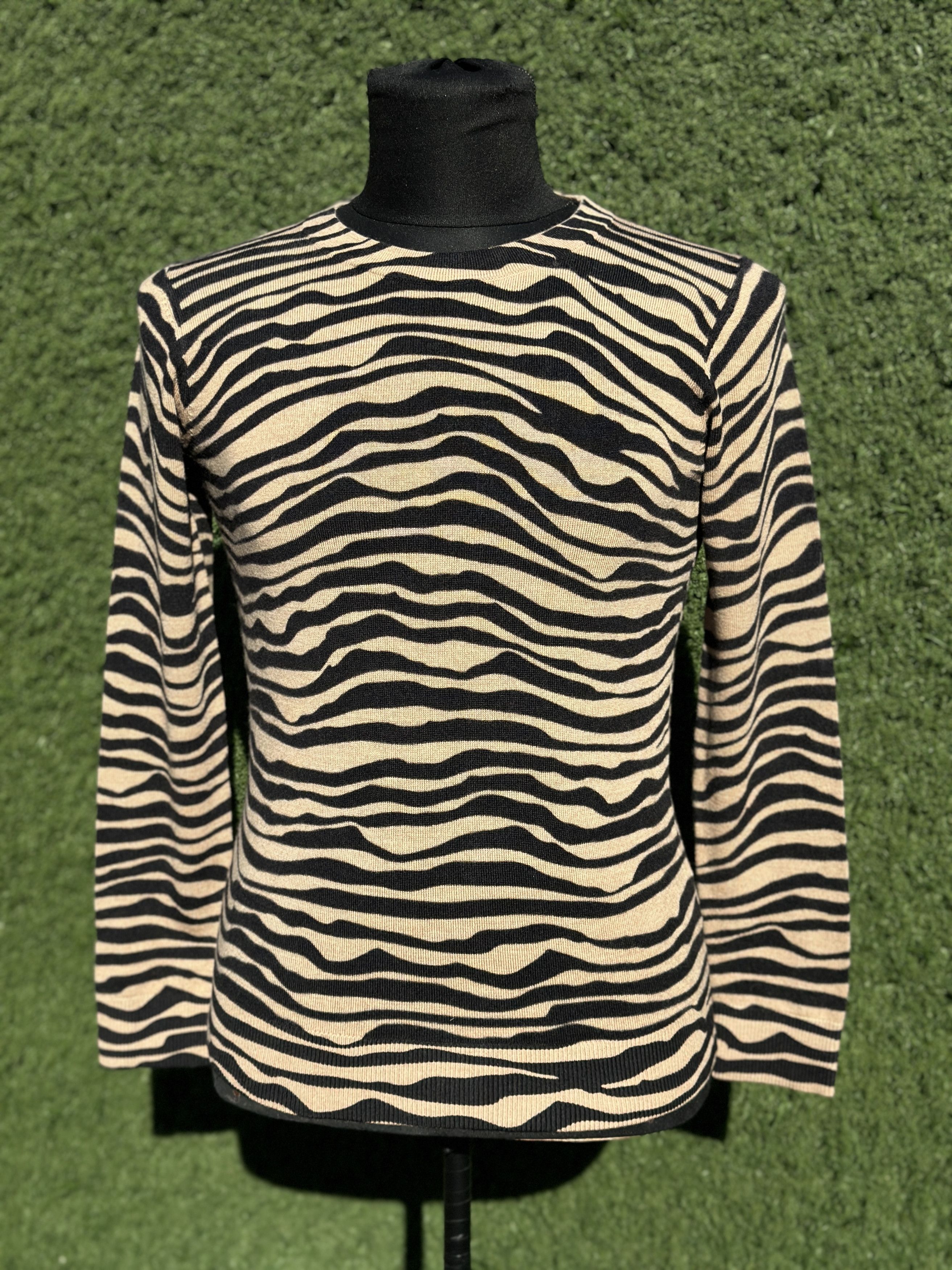 Akris Akris Punto Wool Zebra Knit Sweater Size US 4 EU 36 40 IT Size S / US 4 / IT 40 - 2 Thumbnail