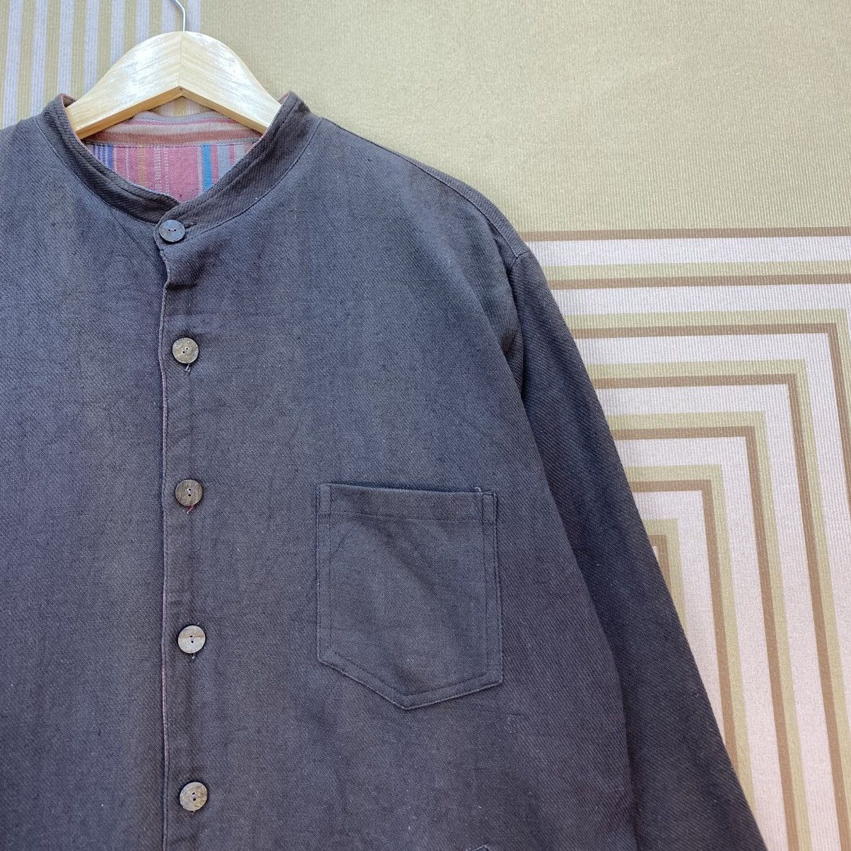 Blue Blue Japan 🫶Vintage Amina Stripes Reversible Jacket Size US M / EU 48-50 / 2 - 9 Thumbnail