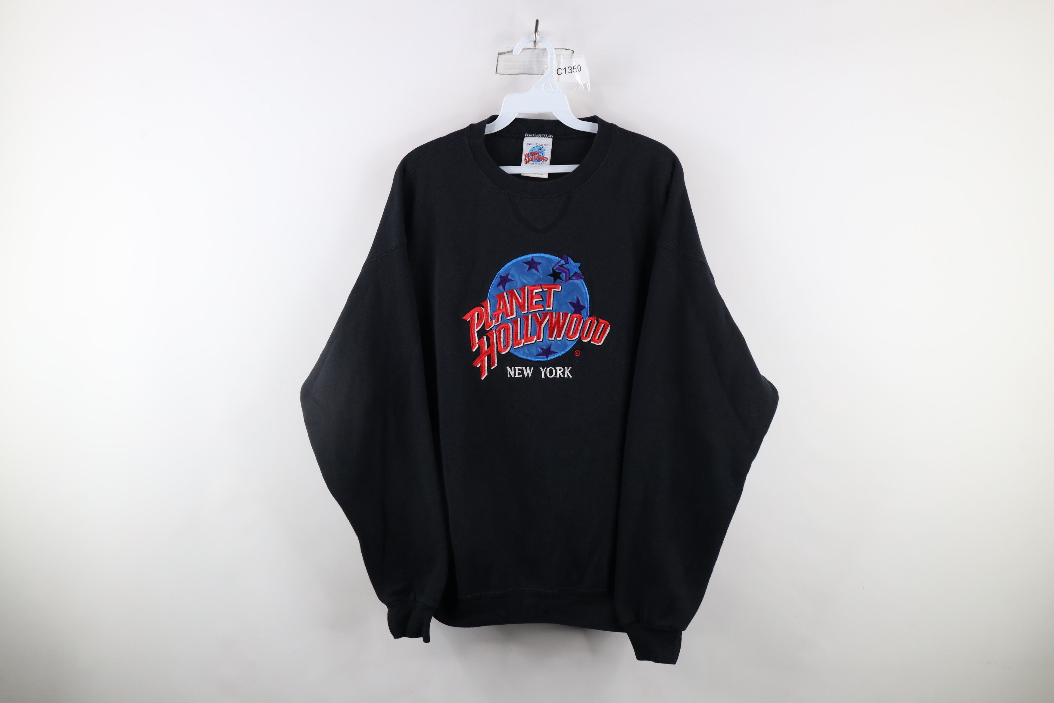 Vintage Vintage 90s Planet Hollywood New York Sweatshirt USA Size XL / US 12-14 / IT 48-50 - 1 Thumbnail