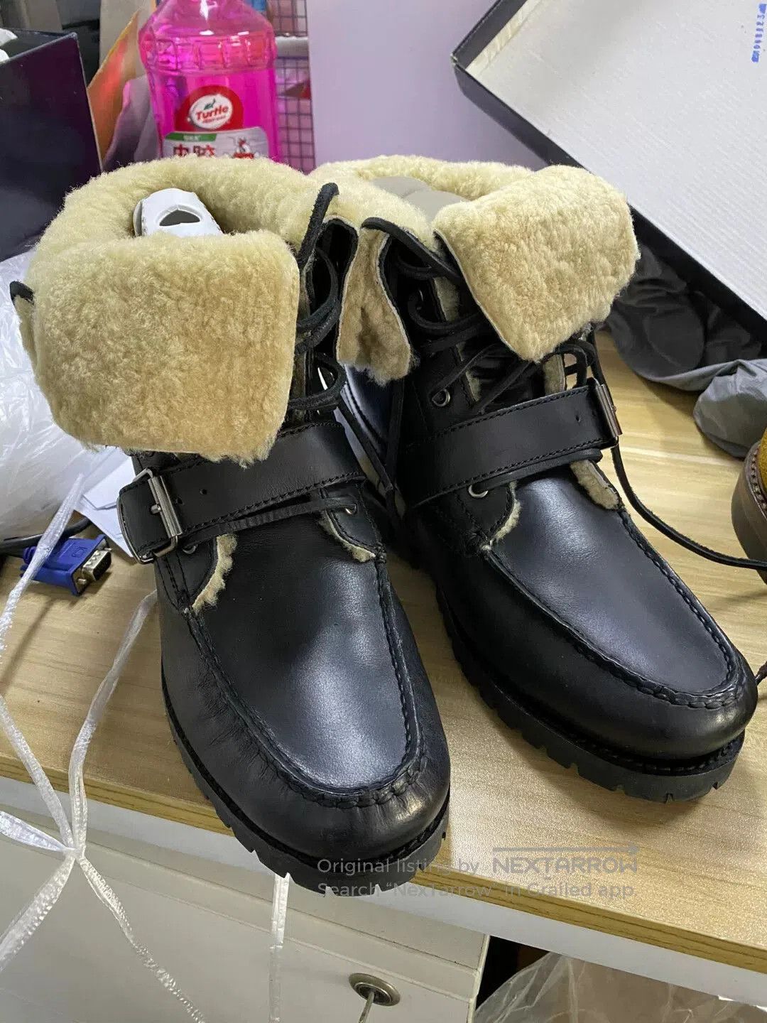 Polo Ralph Lauren ralph lauren leather snow boots for men. Size US 8.5 / EU 41-42 - 7 Thumbnail