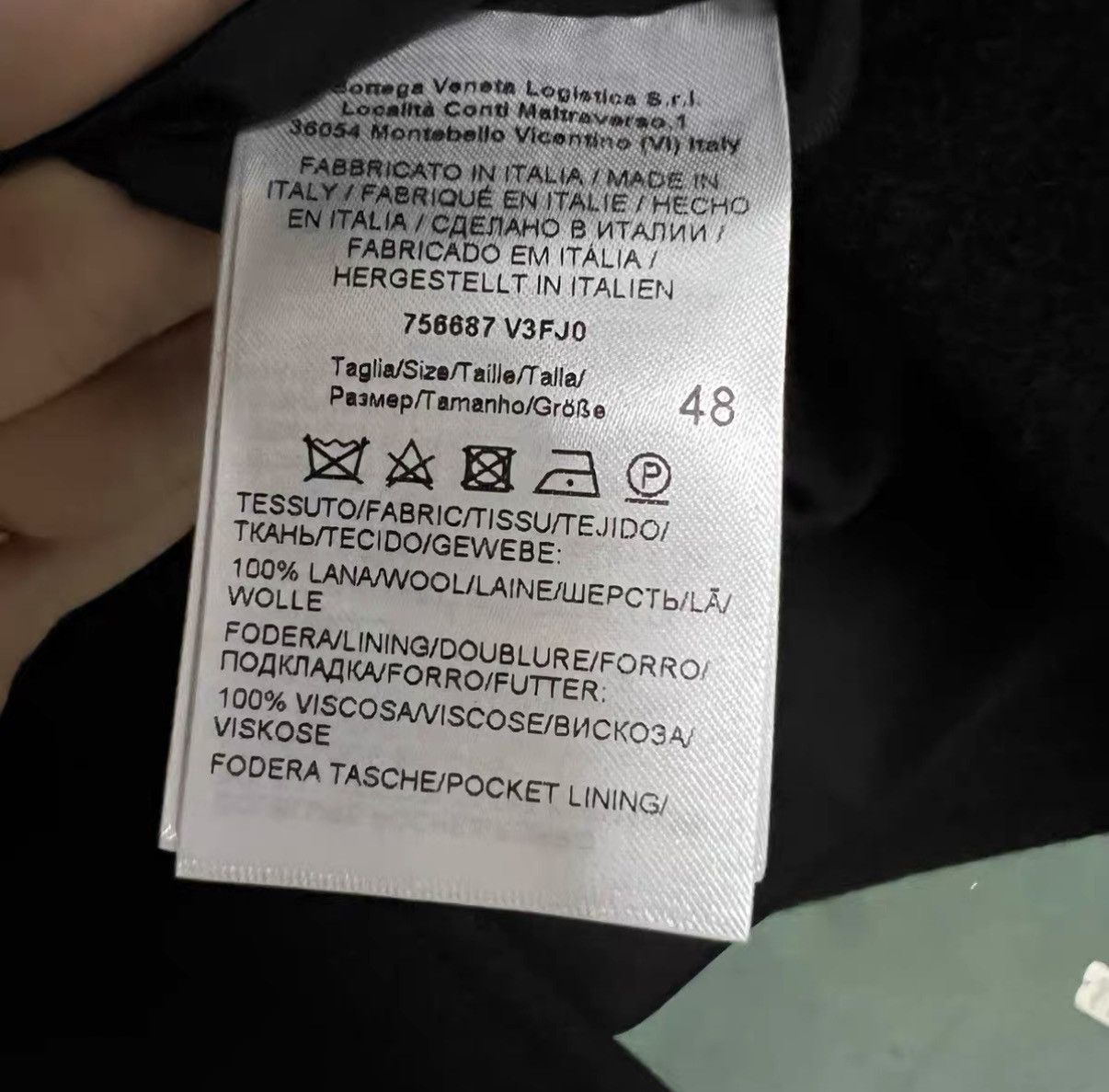 Bottega Veneta Bottega Veneta Black Double-Breasted Short Coat J 41 Size XL / US 12-14 / IT 48-50 - 4 Thumbnail
