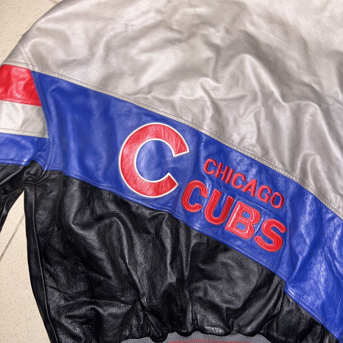 MLB Vintage Chicago Cubs Leather Varsity Jacket – Rare 80s/90s Size US L / EU 52-54 / 3 - 14 Thumbnail