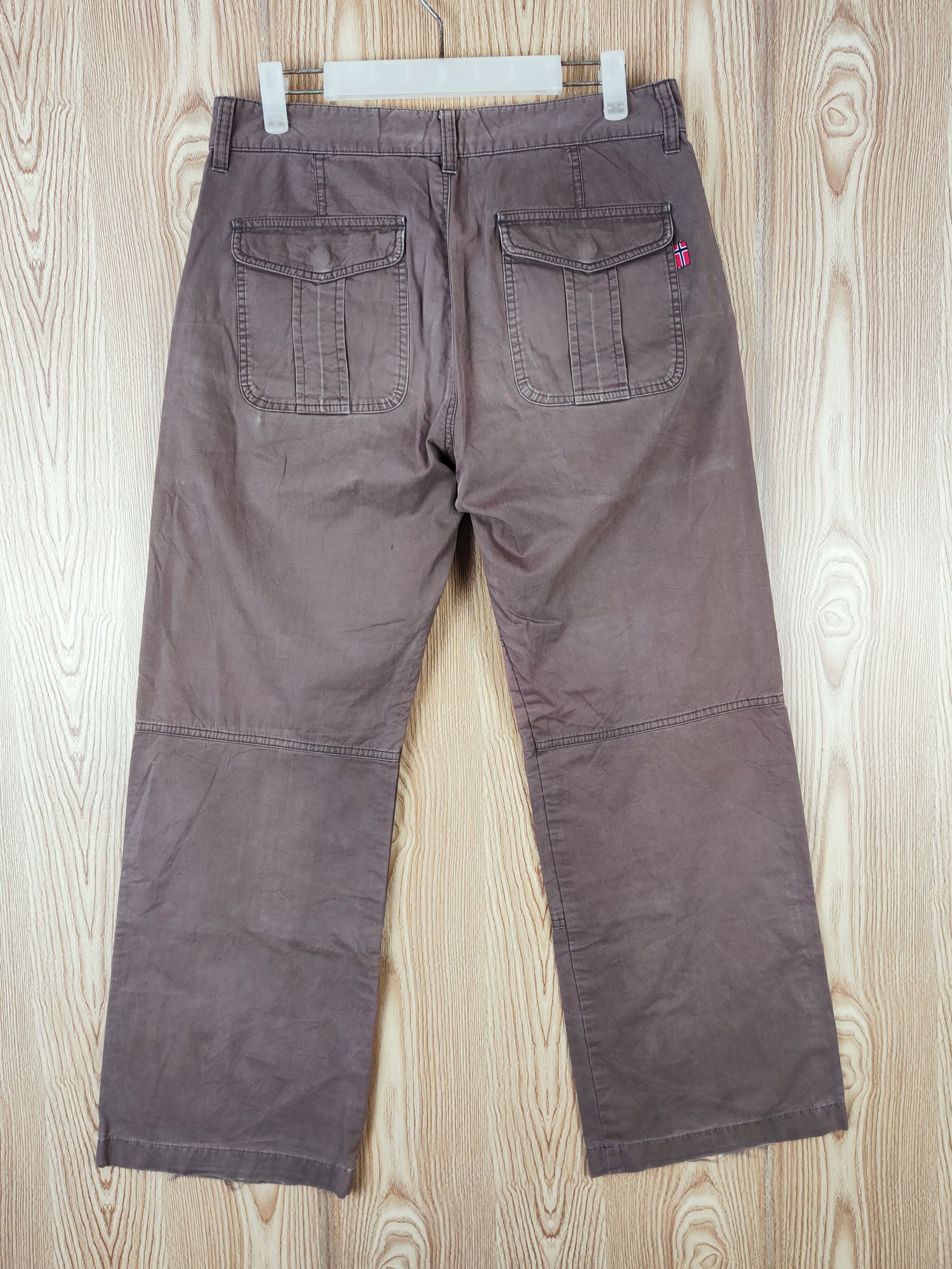 Japanese Brand Koolhaas Dark Brown Faded Multipocket Casual Pants #W460 Size US 31 - 7 Thumbnail