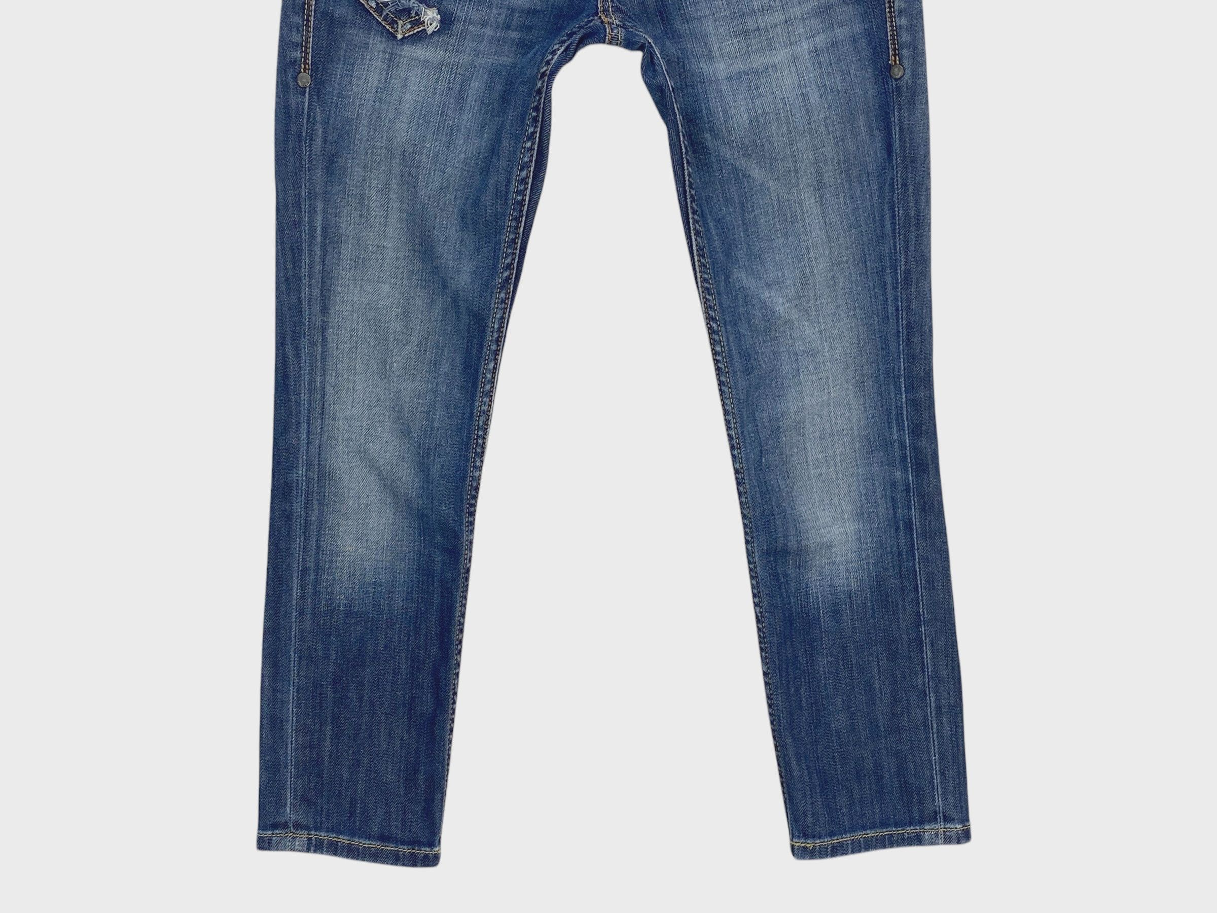 Designer × Jimmy Taverniti × Taverniti Taverniti Jeans Denim by Jimmy Taverniti Cropped Jeans Pants Size 24" / US 00 / IT 34 - 4 Thumbnail