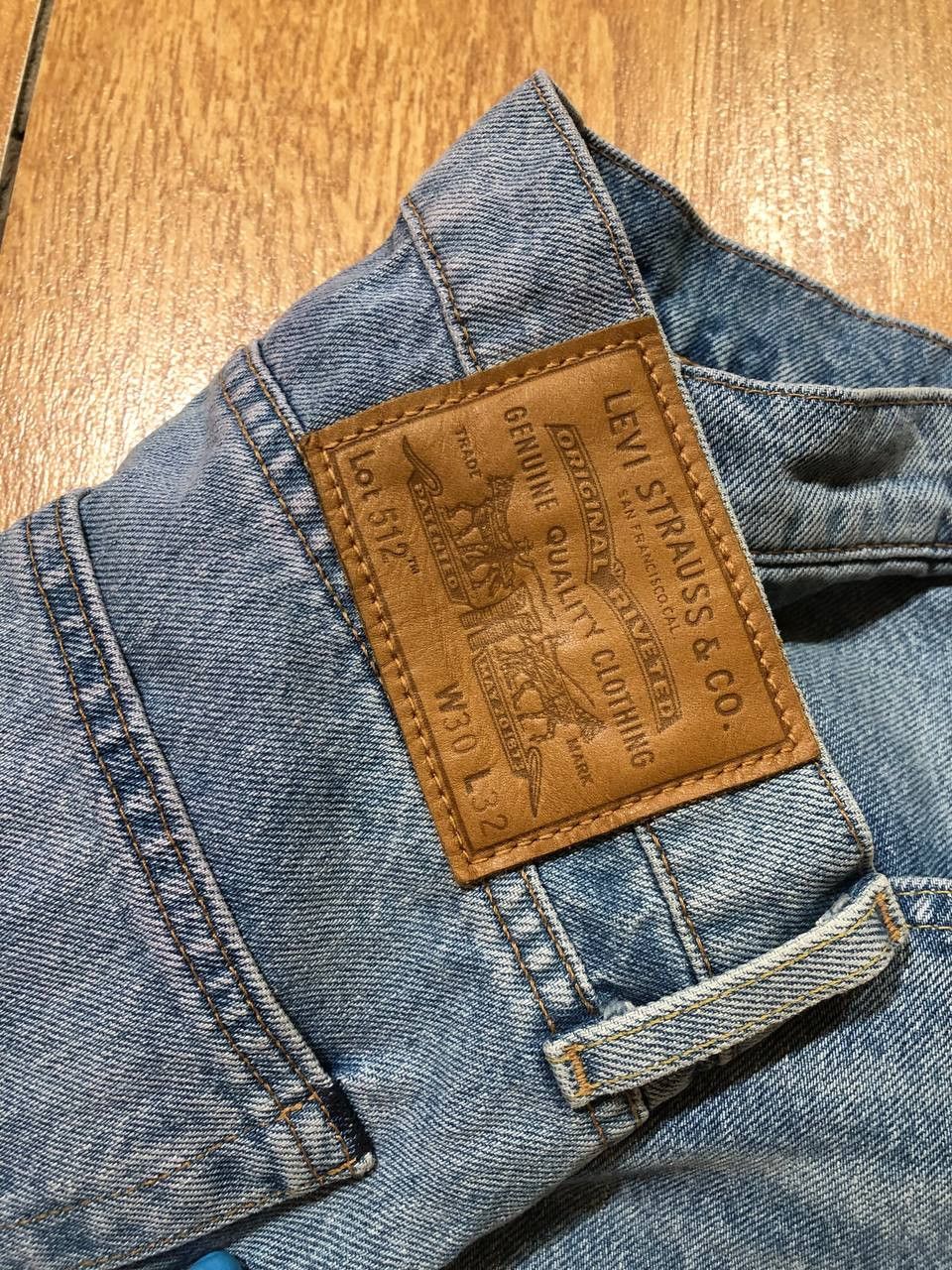 Levi's 90S VINTAGE LEVIS 512 DISTRESSED BLUE JEANS Size US 30 / EU 46 - 6 Thumbnail