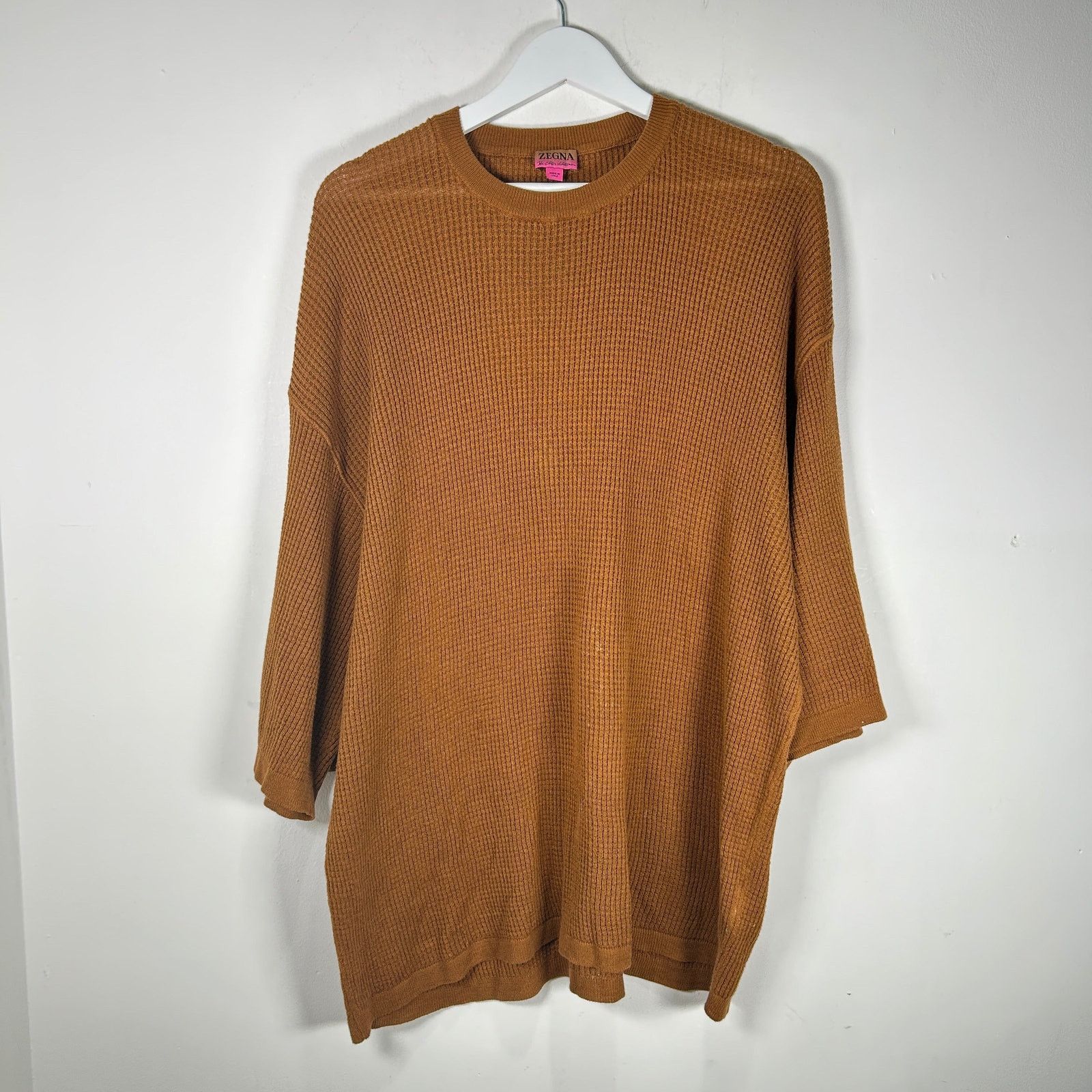 The Elder Statesman × Z Zegna Zegna x The Elder Statesman Waffle Thermal Brown T-Shirt Size US L / EU 52-54 / 3 - 1 Thumbnail
