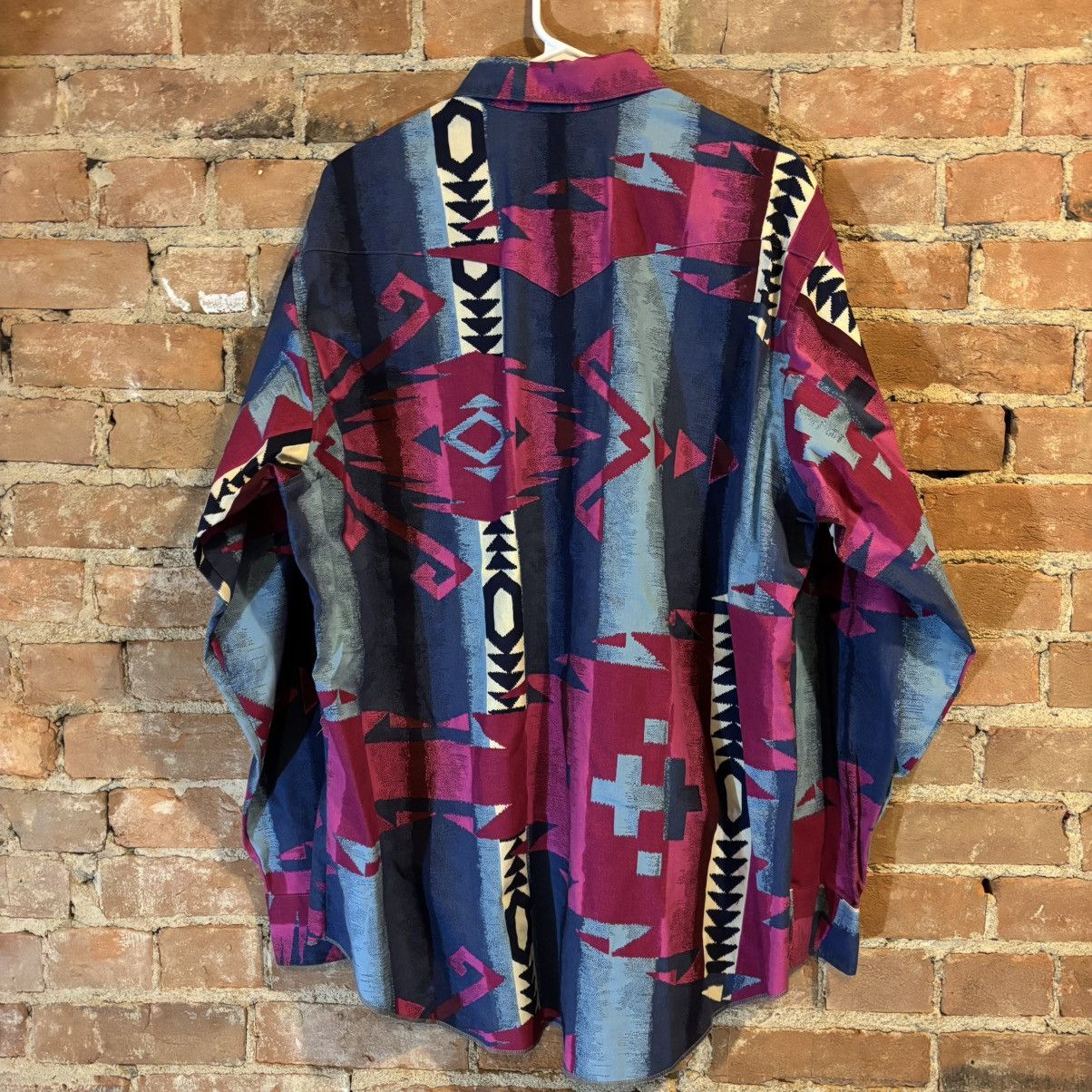 Vintage × Wrangler $150 Vintage 90s Wrangler Western Cowboy Shirt Size US XL / EU 56 / 4 - 3 Thumbnail