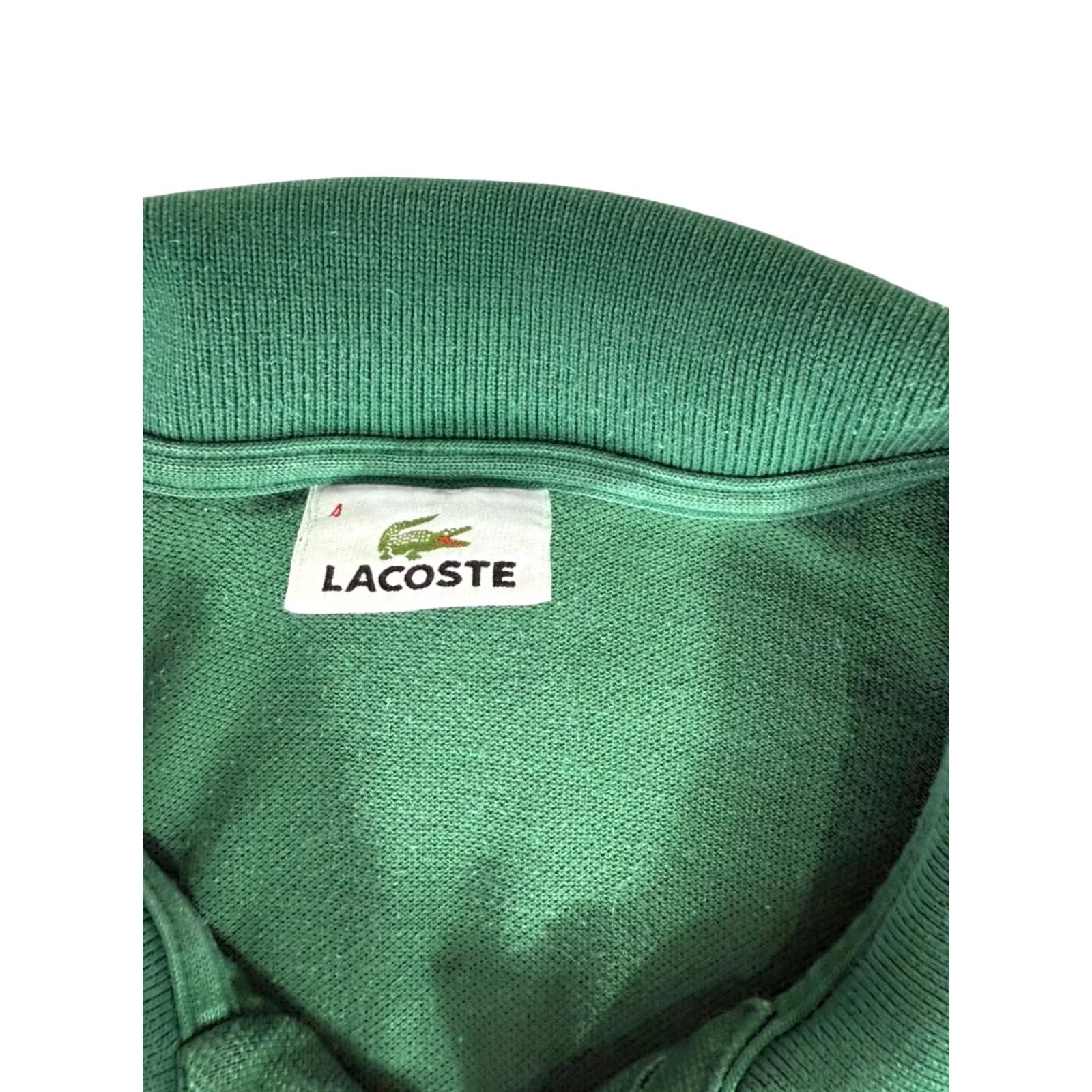 Lacoste Lacoste Polo Shirt Mens Green Polo Classic Fit Short Sleeve Cotton Size 4 Size US S / EU 44-46 / 1 - 3 Thumbnail