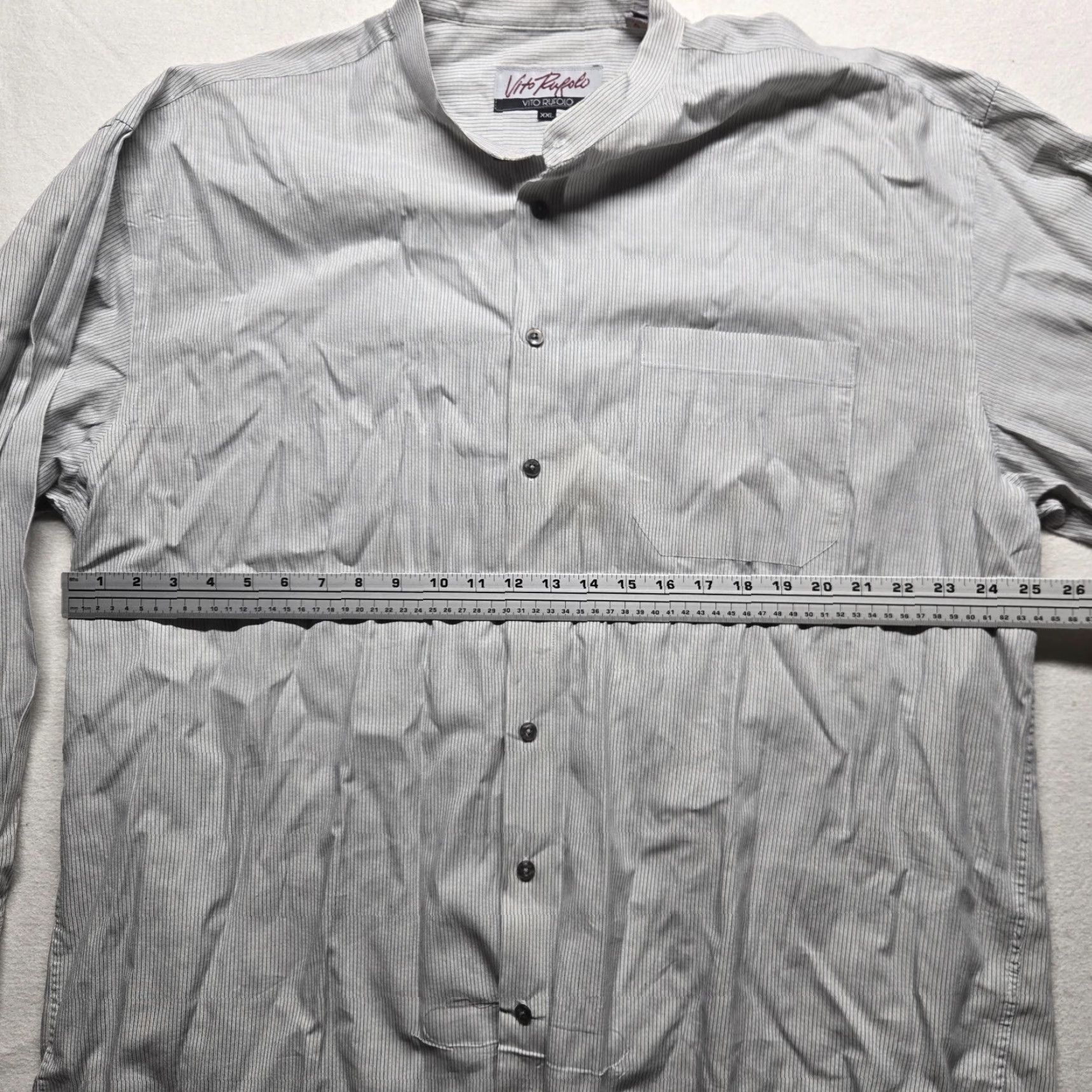 Vintage VINTAGE Vito Rufolo Dress Shirt Oxford Gray 2XL Adult Men 2XL 100% Cotton Solid Long Sleeve Size 48R - 5 Thumbnail