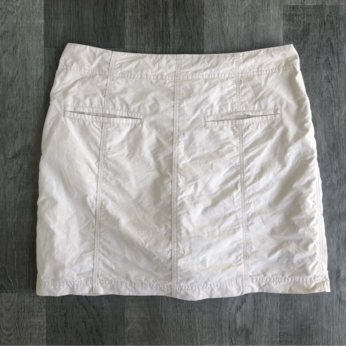 Denver Hayes Cream Cargo Skirt w shorts under layer Size 34" / US 12 / IT 48 - 3 Thumbnail