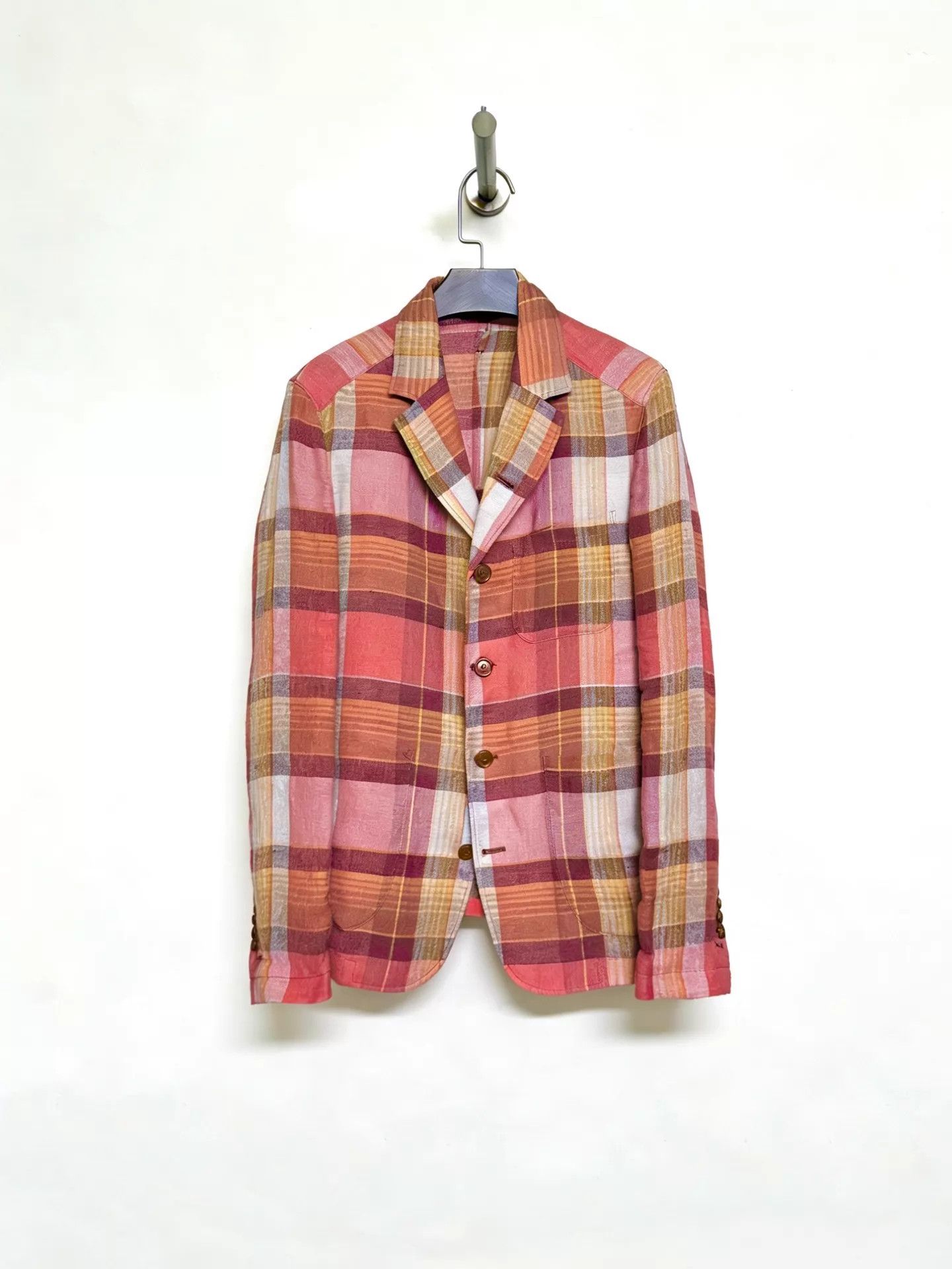 Vivienne Westwood Vivienne Westwood 2009SS Linen Check Jacket 44 O/Y/W/P Size US S / EU 44-46 / 1 - 1 Thumbnail