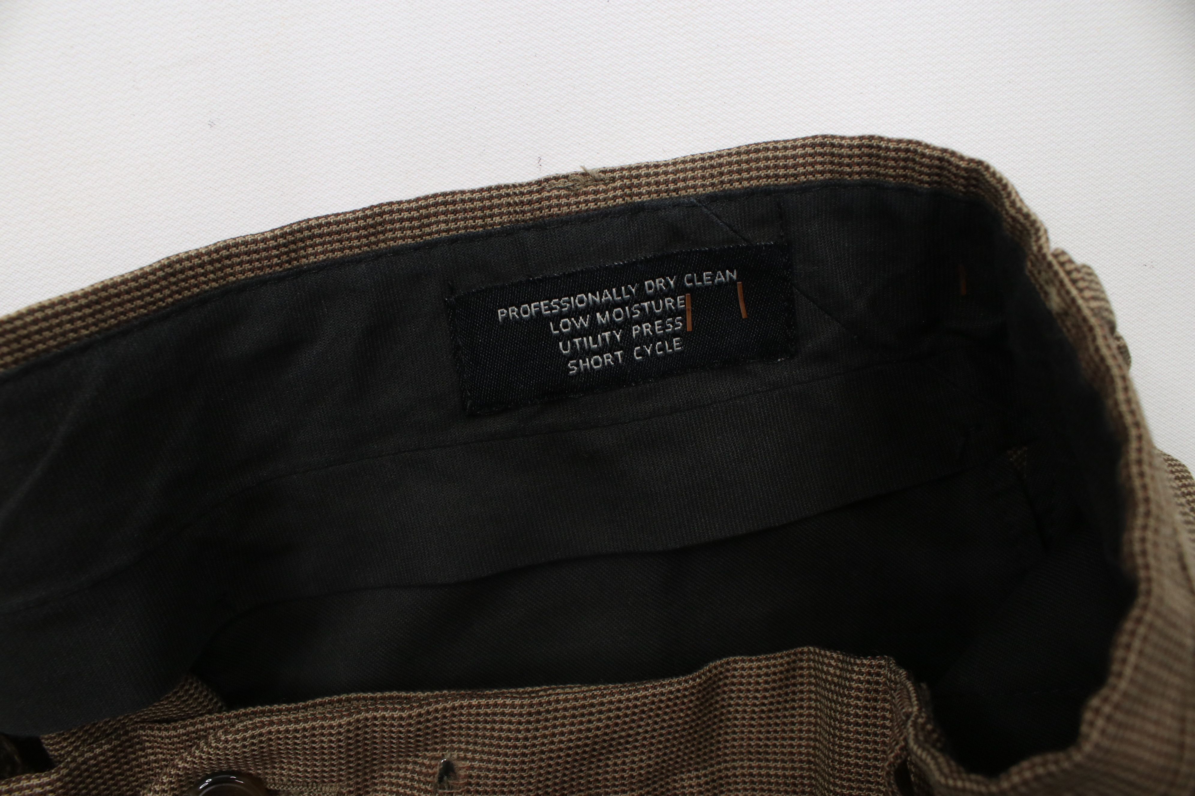 Vintage Vintage 90s Streetwear Wool Wide Leg Chino Pants Brown Size US 36 / EU 52 - 8 Thumbnail