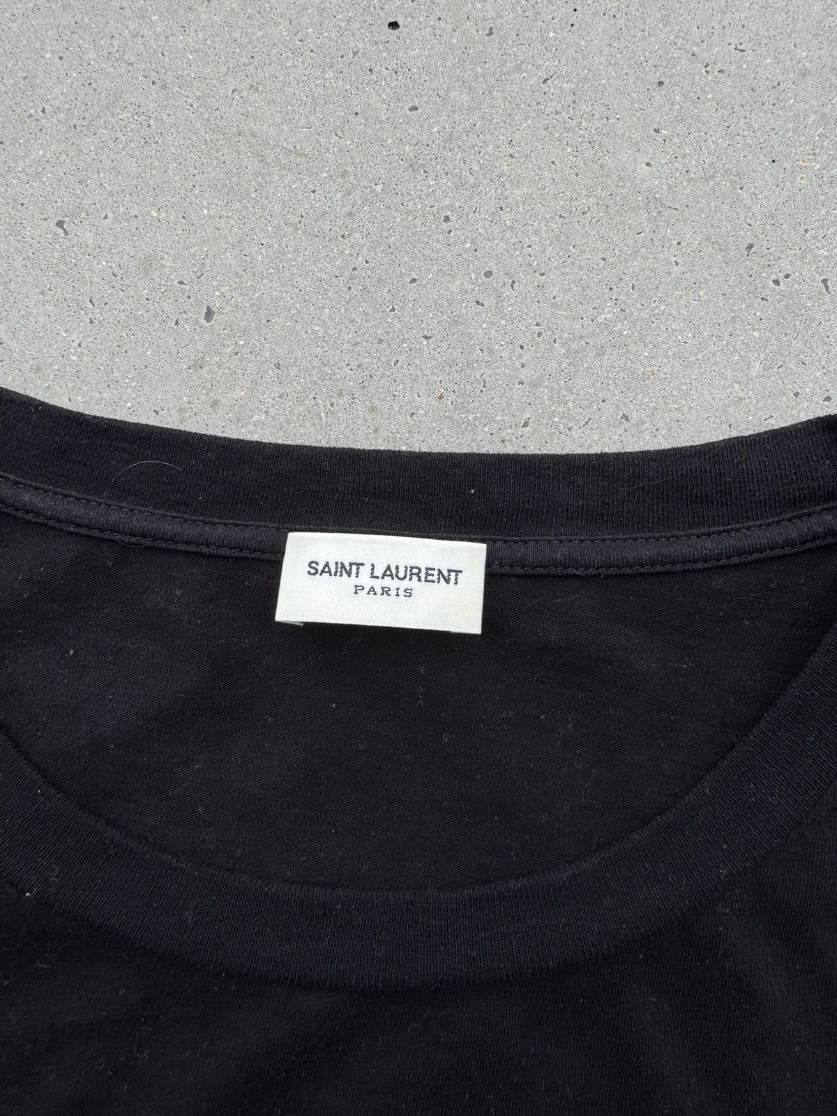 Designer × Saint Laurent Paris × Yves Saint Laurent Saint Laurent Paris neon Logo tee Size US L / EU 52-54 / 3 - 3 Thumbnail
