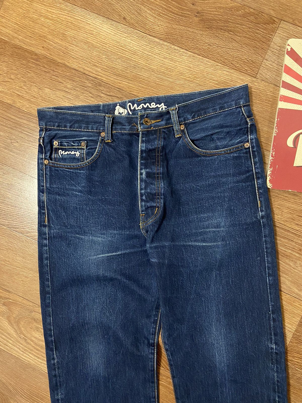 Other Vintage Money One Dollar 💵 Denim Jeans Size US 32 / EU 48 - 5 Thumbnail