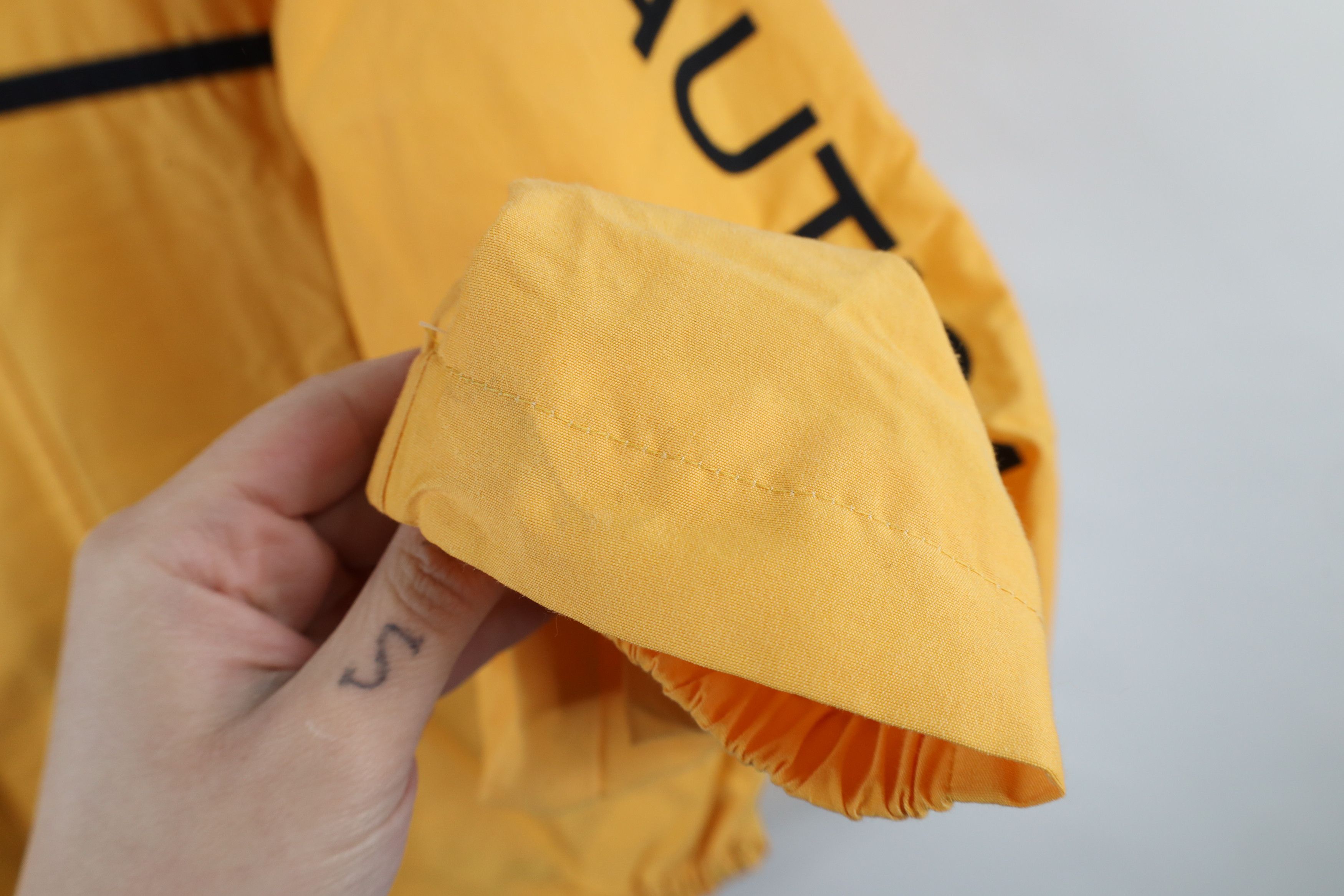 Nautica × Vintage Vintage 90s Nautica Sailing Hooded Windbreaker Jacket Yellow Size US L / EU 52-54 / 3 - 8 Thumbnail