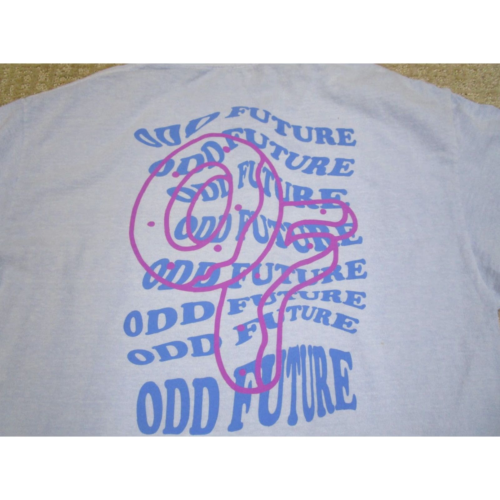 Odd Future Odd Future Shirt Mens Large Light Blue OF Donut Logo Graphic Tee OFWGKTA T-Shirt Logo 2010s Hip Hop Streetwear Men Size US L / EU 52-54 / 3 - 6 Thumbnail