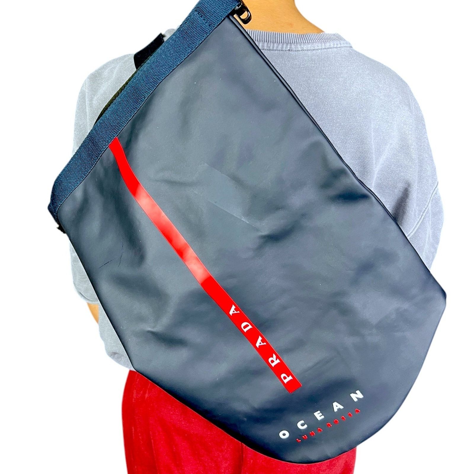 Prada Prada Ocean Luna Rossa Black Sailing Bag Size ONE SIZE - 7 Thumbnail