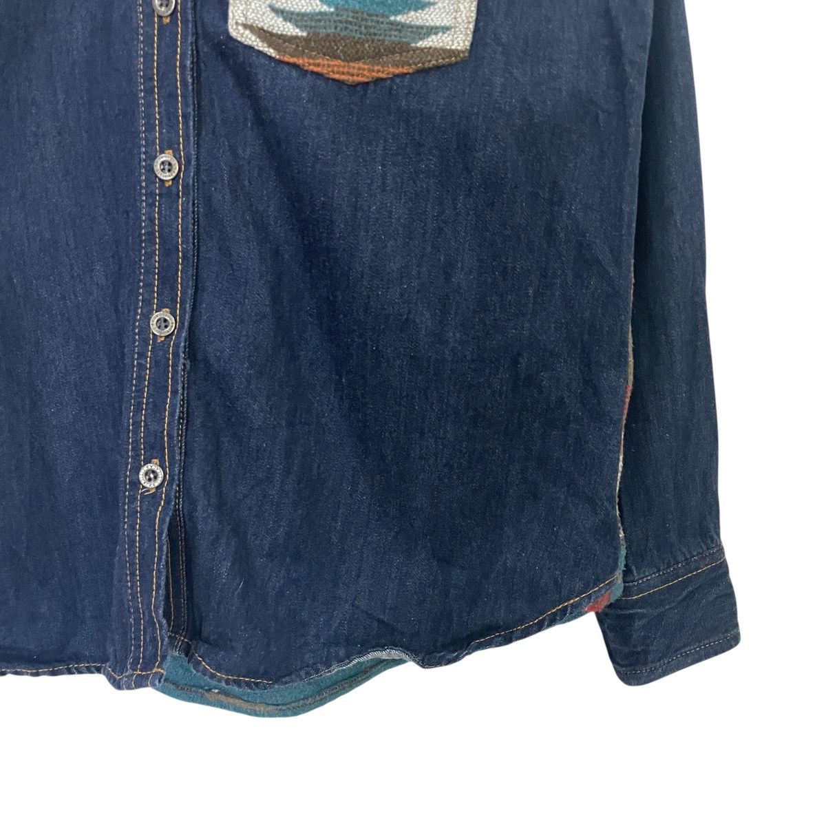 Japanese Brand Vintage Titicaca Aztex Navajo Denim Jacket Size US M / EU 48-50 / 2 - 4 Thumbnail