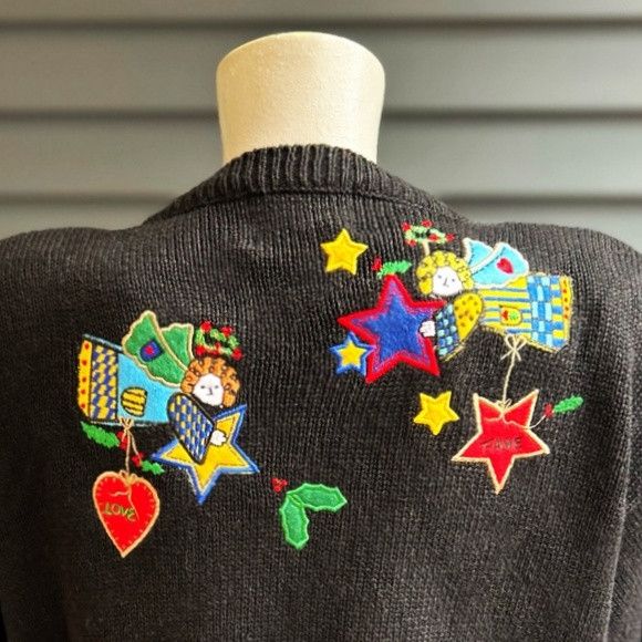Quacker Factory Vintage Quacker Factory Holiday Christmas Cardigan Sweater Size L / US 10 / IT 46 - 6 Thumbnail