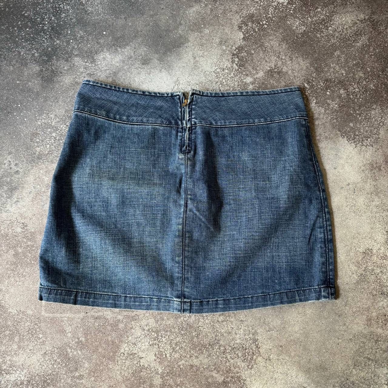 20471120 × Hysteric Glamour × Japanese Brand Y2K Super Sexy Vintage Denim Mini Skirt Size 30" / US 8 / IT 44 - 4 Thumbnail