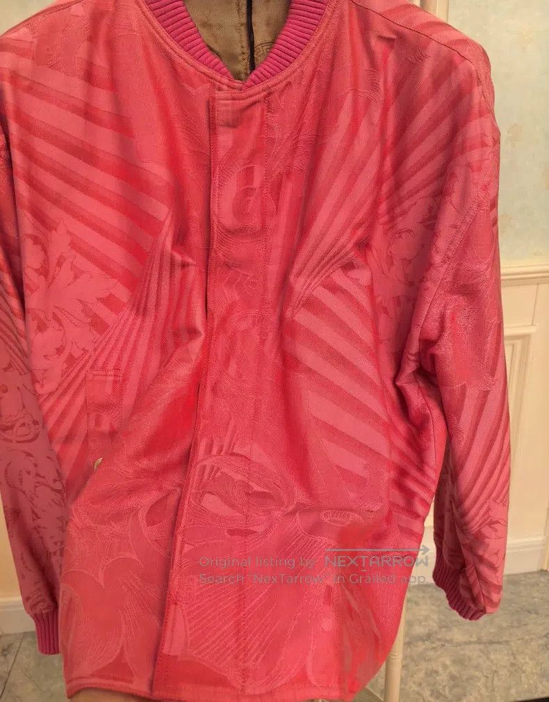 Versace Versace Jacket Pink embroidered men's jacket coat Size US L / EU 52-54 / 3 - 3 Thumbnail