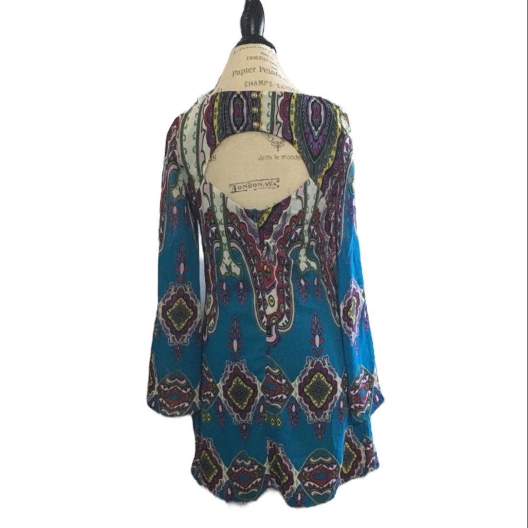 Other Modcloth Pink Owl floral paisley tunic dress Size S / US 4 / IT 40 - 4 Thumbnail