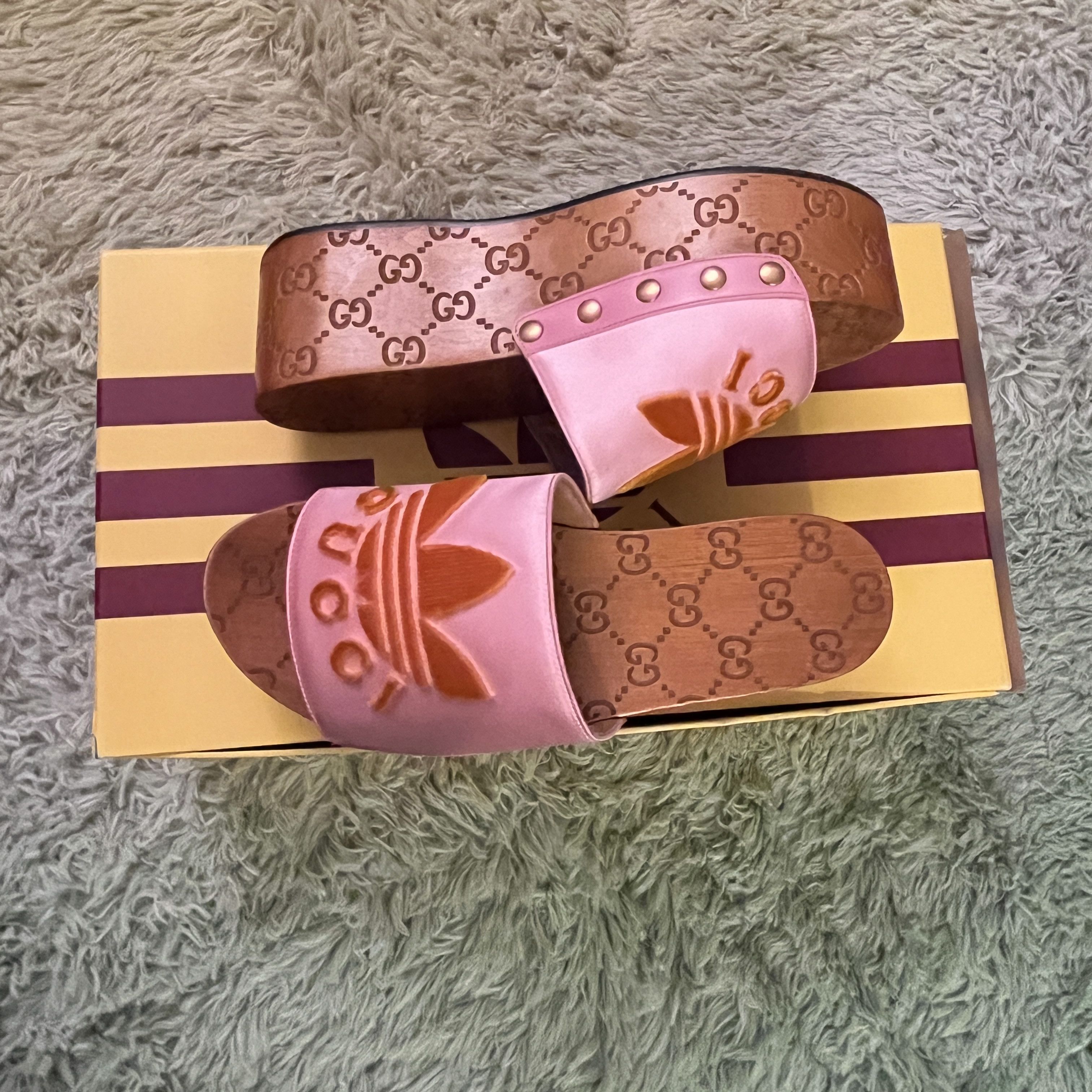 Adidas × Gucci Gucci x Adidas Platforms/Clogs Size US 6 / IT 36 - 7 Thumbnail
