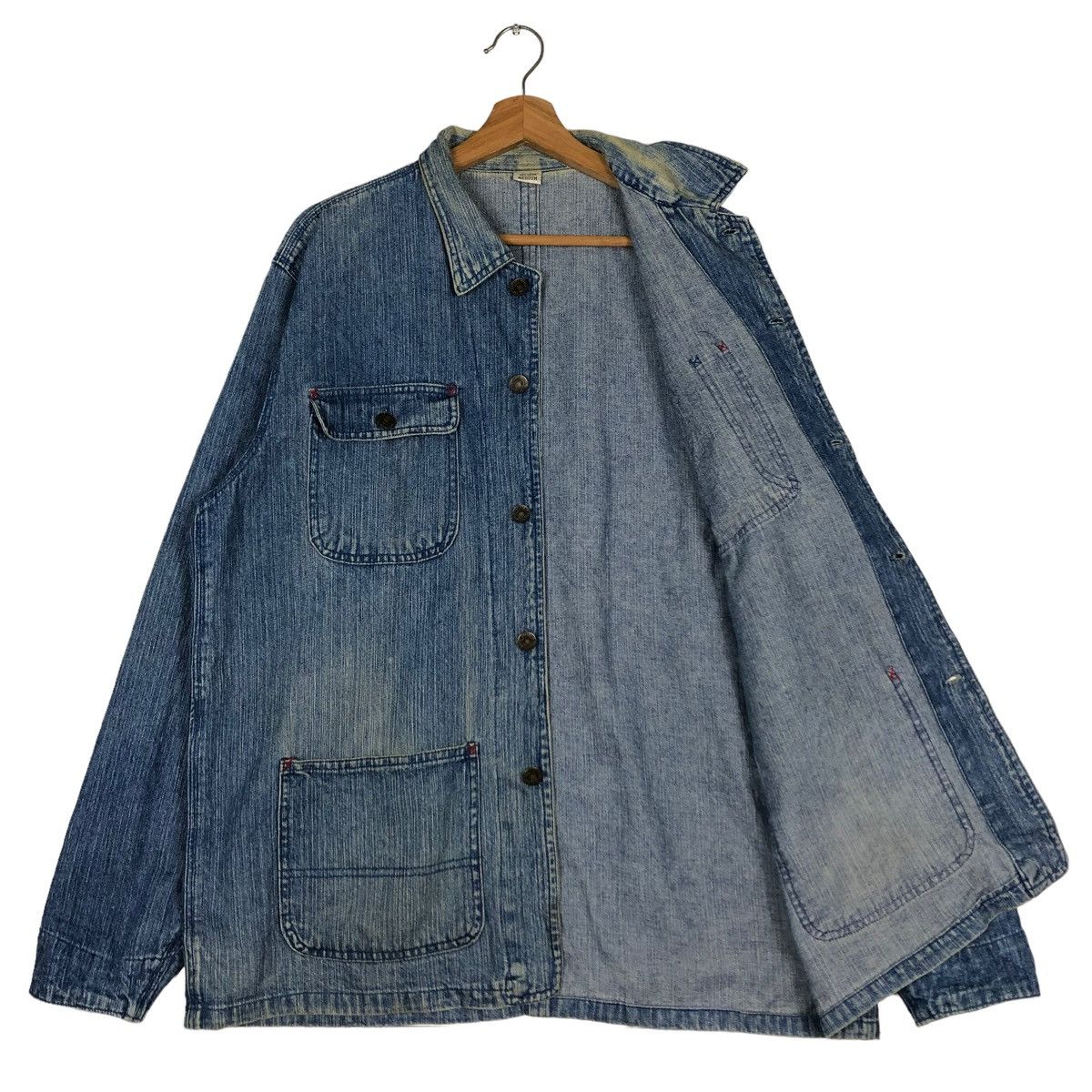 Japanese Brand × Vintage 🔥VINTAGE CHORE WORK JACKET FREAKS JAPAN ISSEY MIYAKE Size US M / EU 48-50 / 2 - 11 Thumbnail